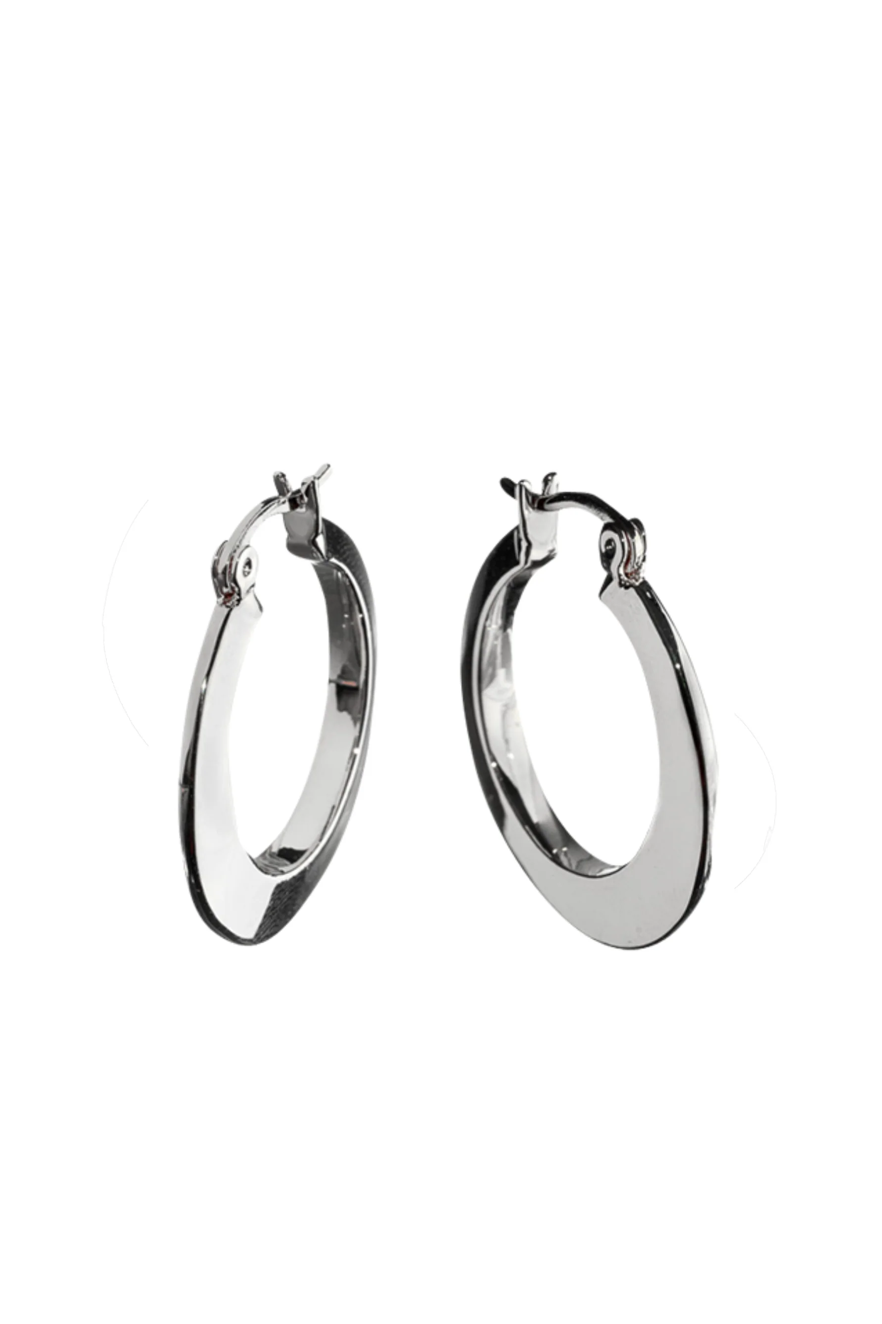 EURO 58741 Flat Silver Hoop