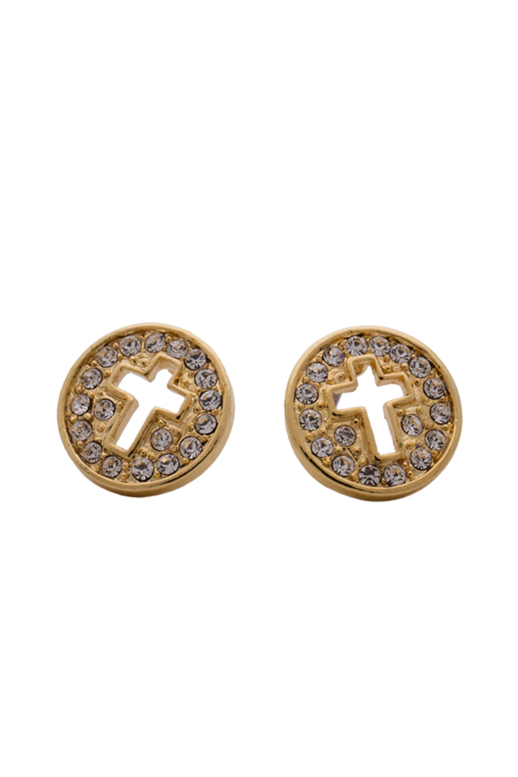 EURO 59510 Gold Disc with Cut Out Cross