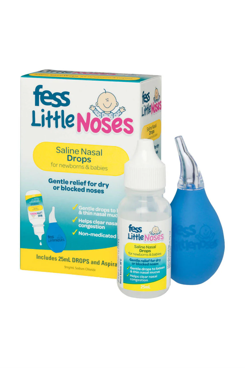 FESS Little Noses Saline Drops & Aspirator 25ml