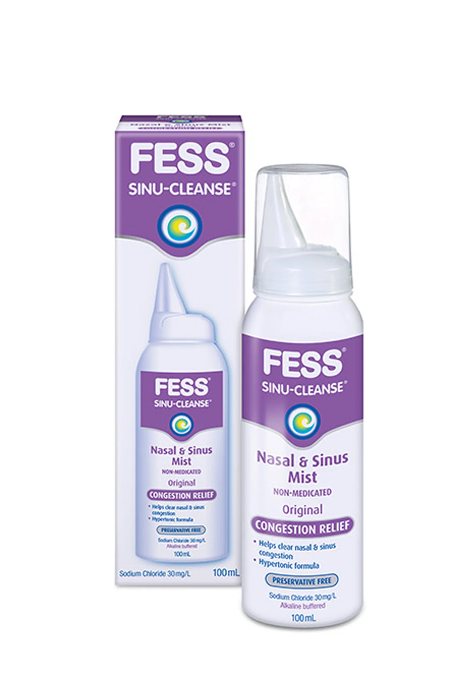 FESS Sinu-Cleanse Congestion Relief Hypertonic Mist 100ml