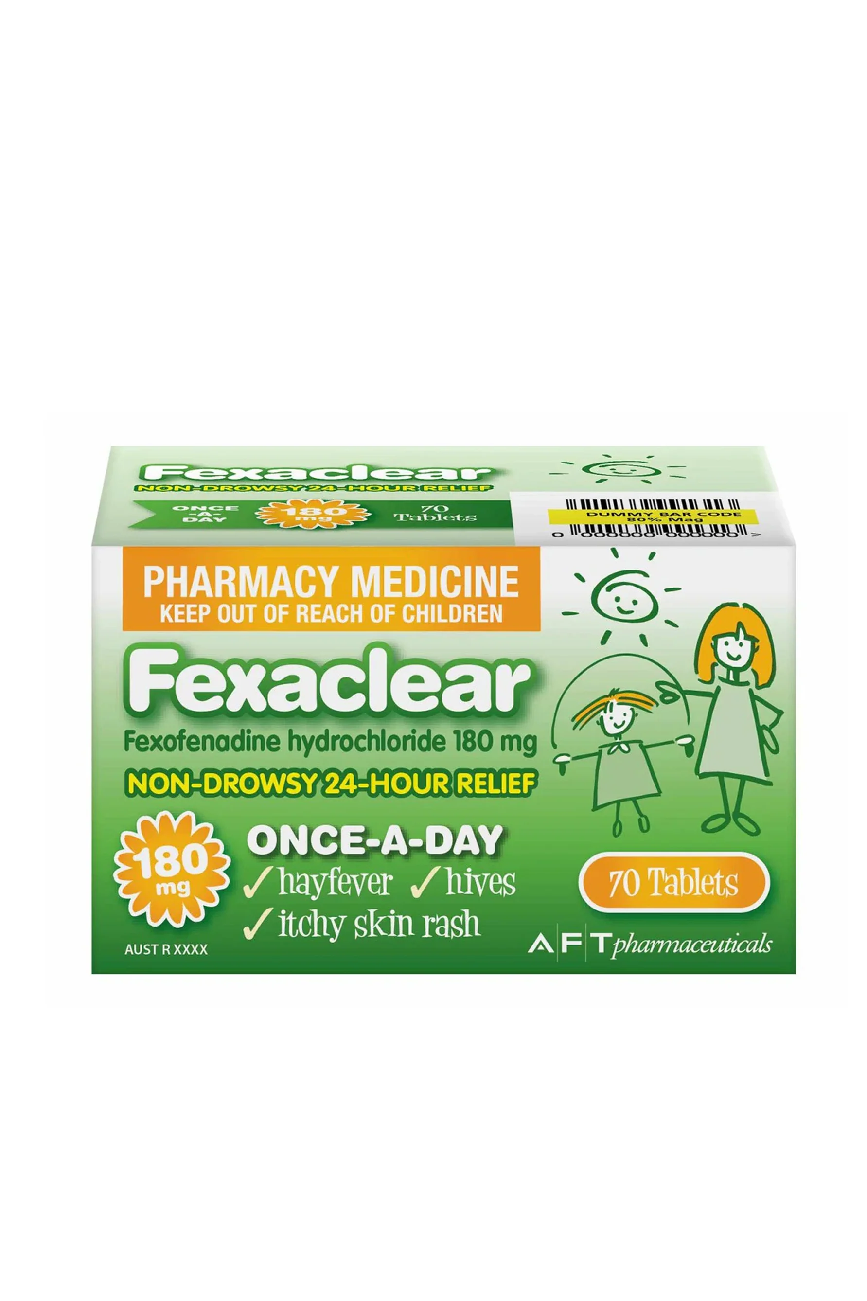 FEXACLEAR Tablet 180mg 70s