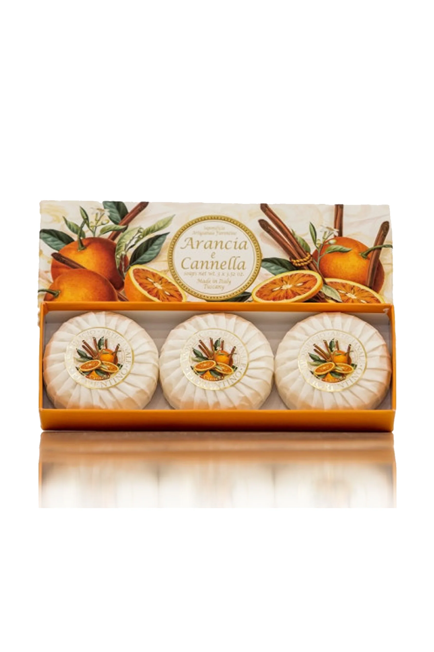 FIORENTINO Soap Orange and Cinnamon 100g 3pk
