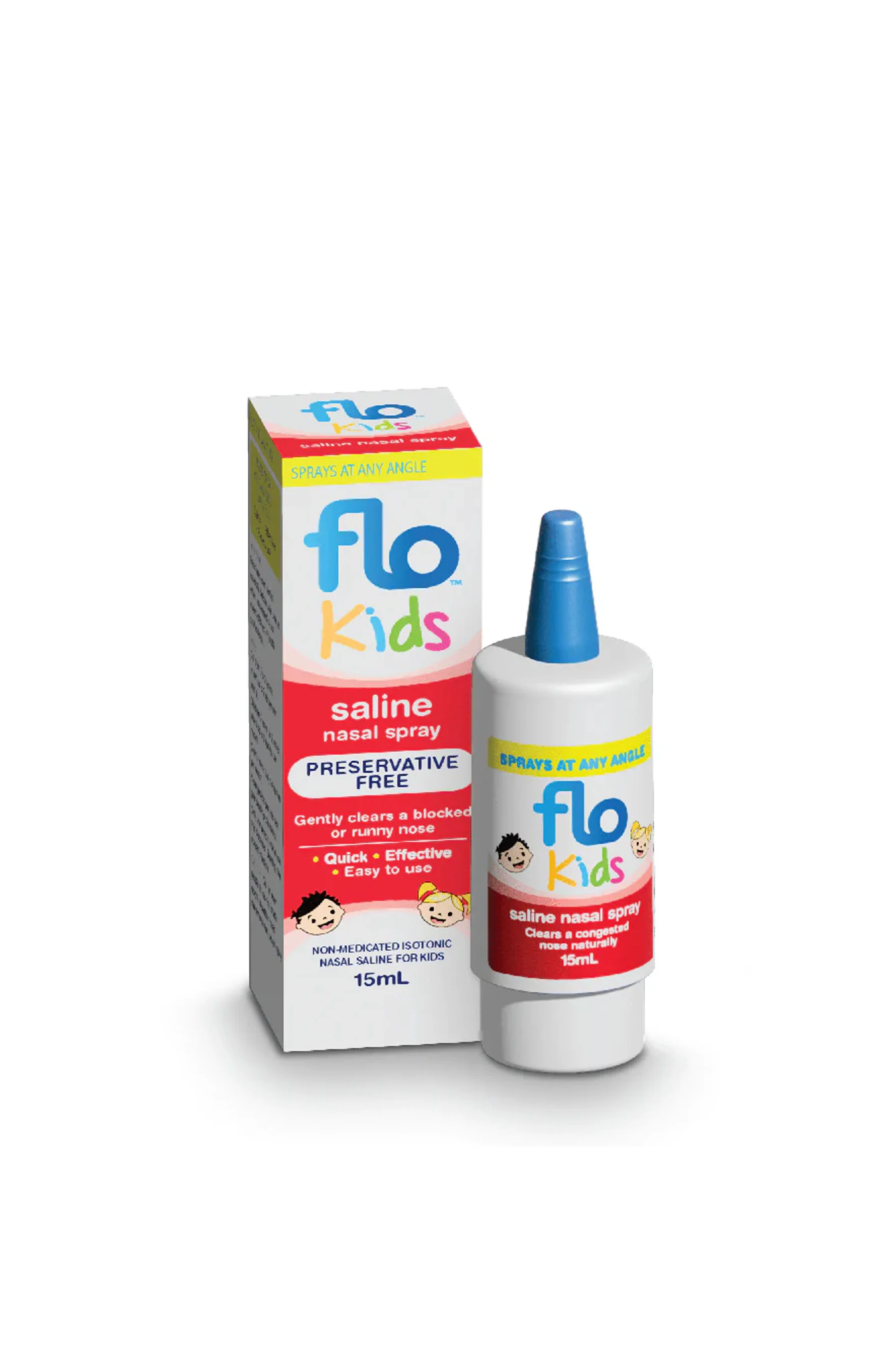 FLO Kids Saline Nasal Spray 15ml