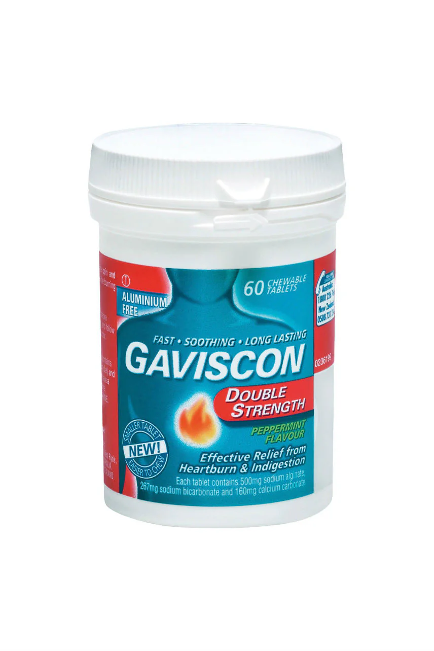 GAVISCON Double Strength Peppermint Chew 60Tab