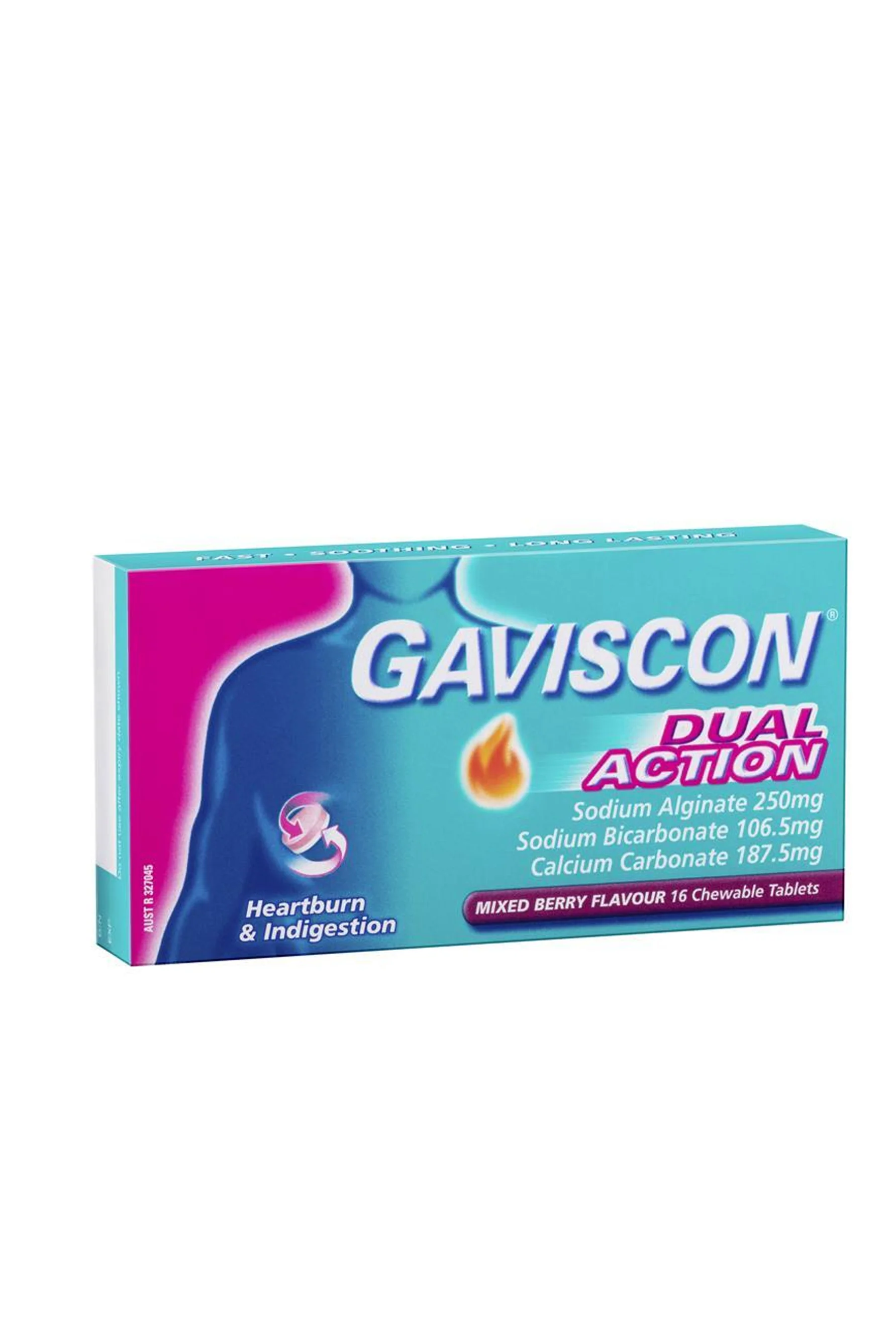 GAVISCON Dual Action Mixed Berry Chewable Tablets 16s
