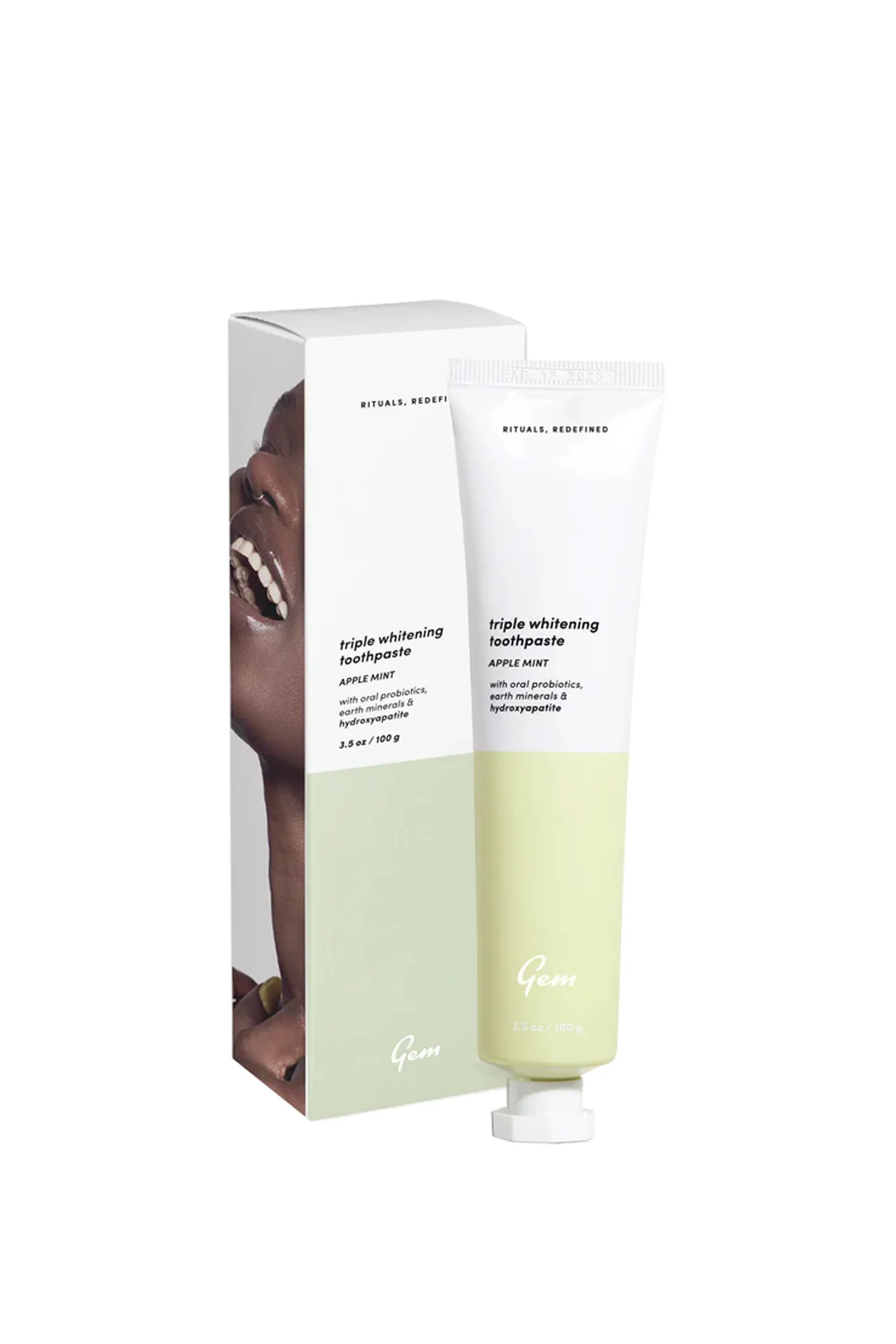 GEM Triple Whitening Toothpaste Apple Mint 100g