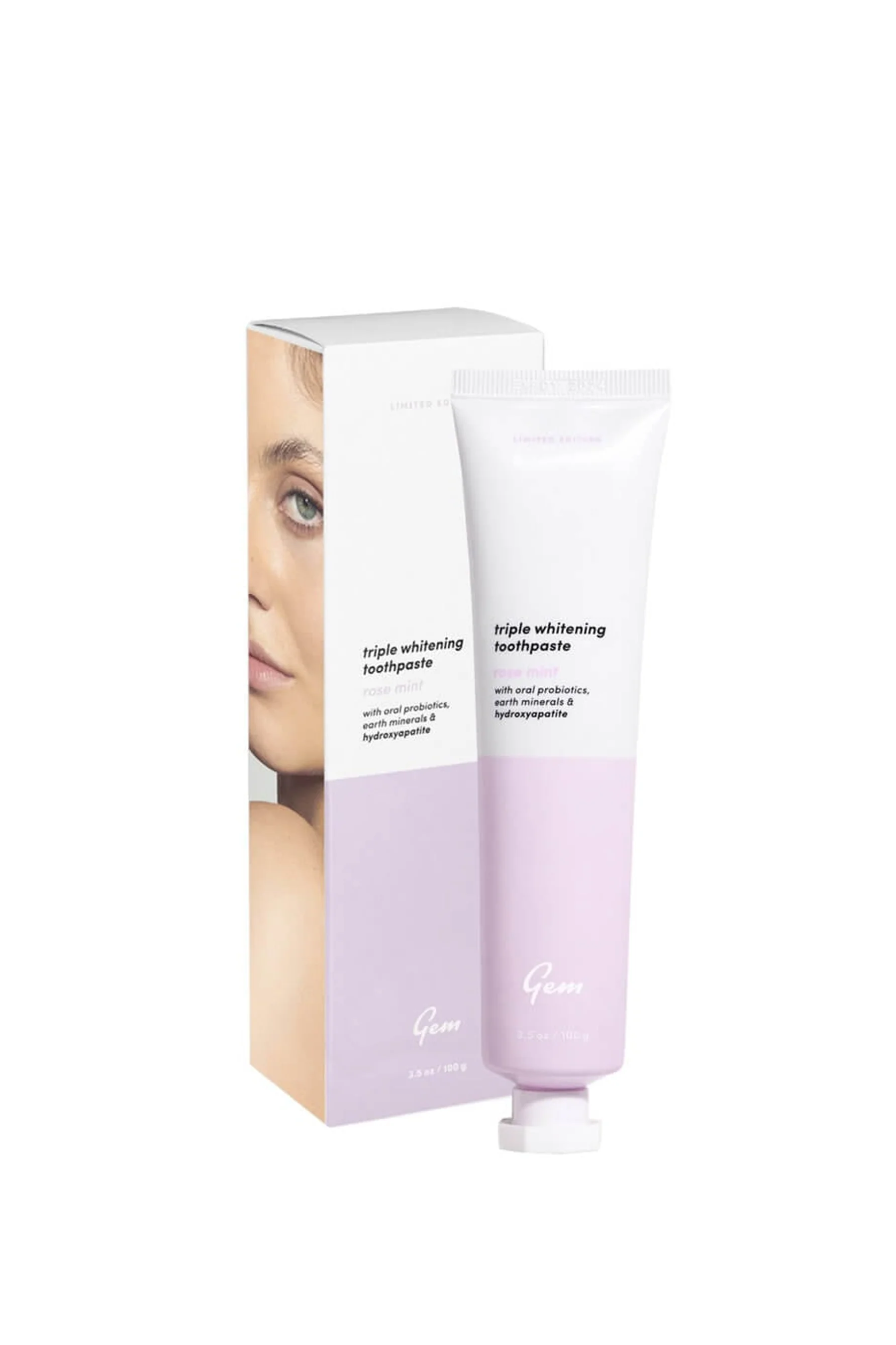 GEM Triple Whitening Toothpaste Rose Mint 100g