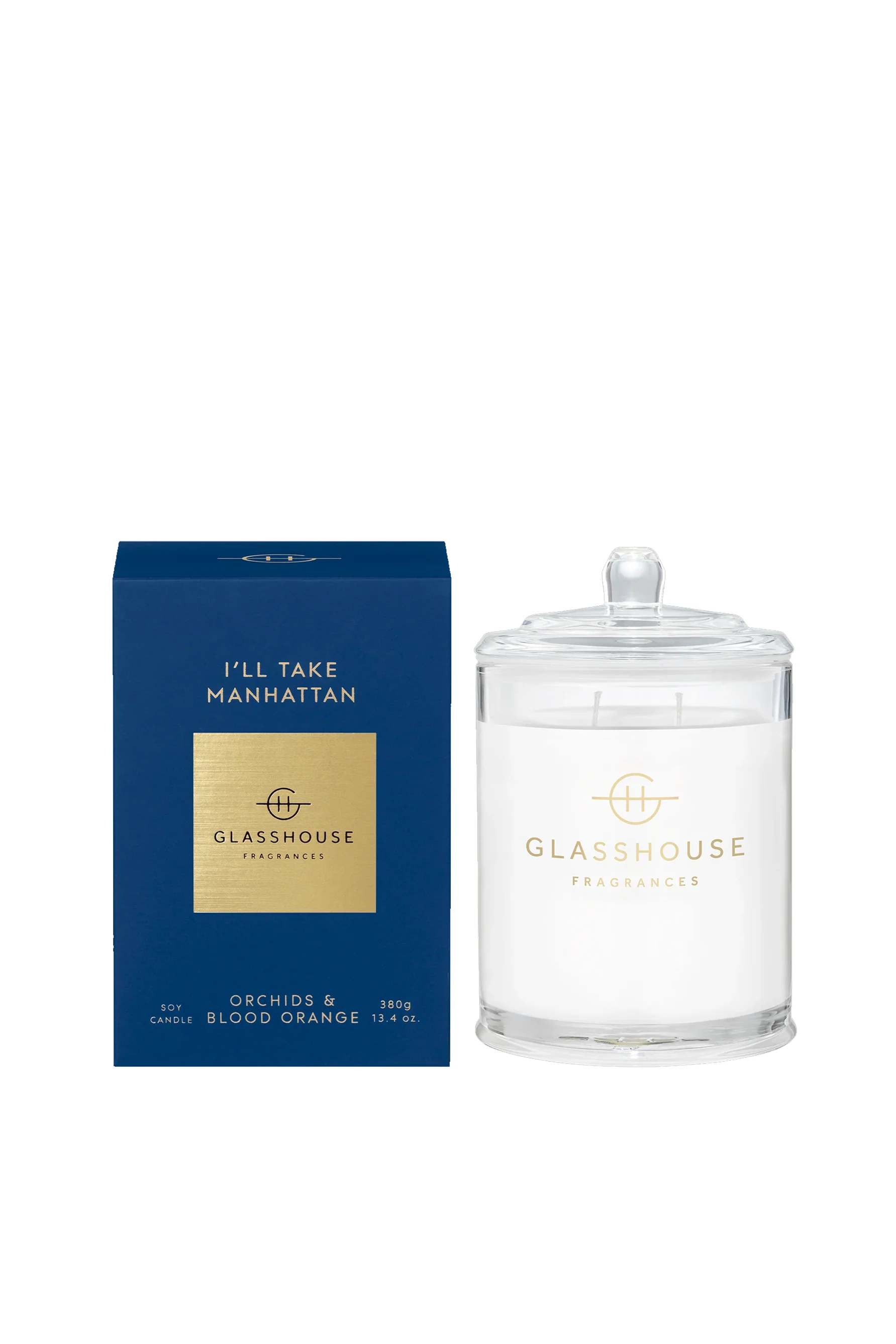 GLASSHOUSE FRAGRANCES I'll Take Manhattan Candle 380g