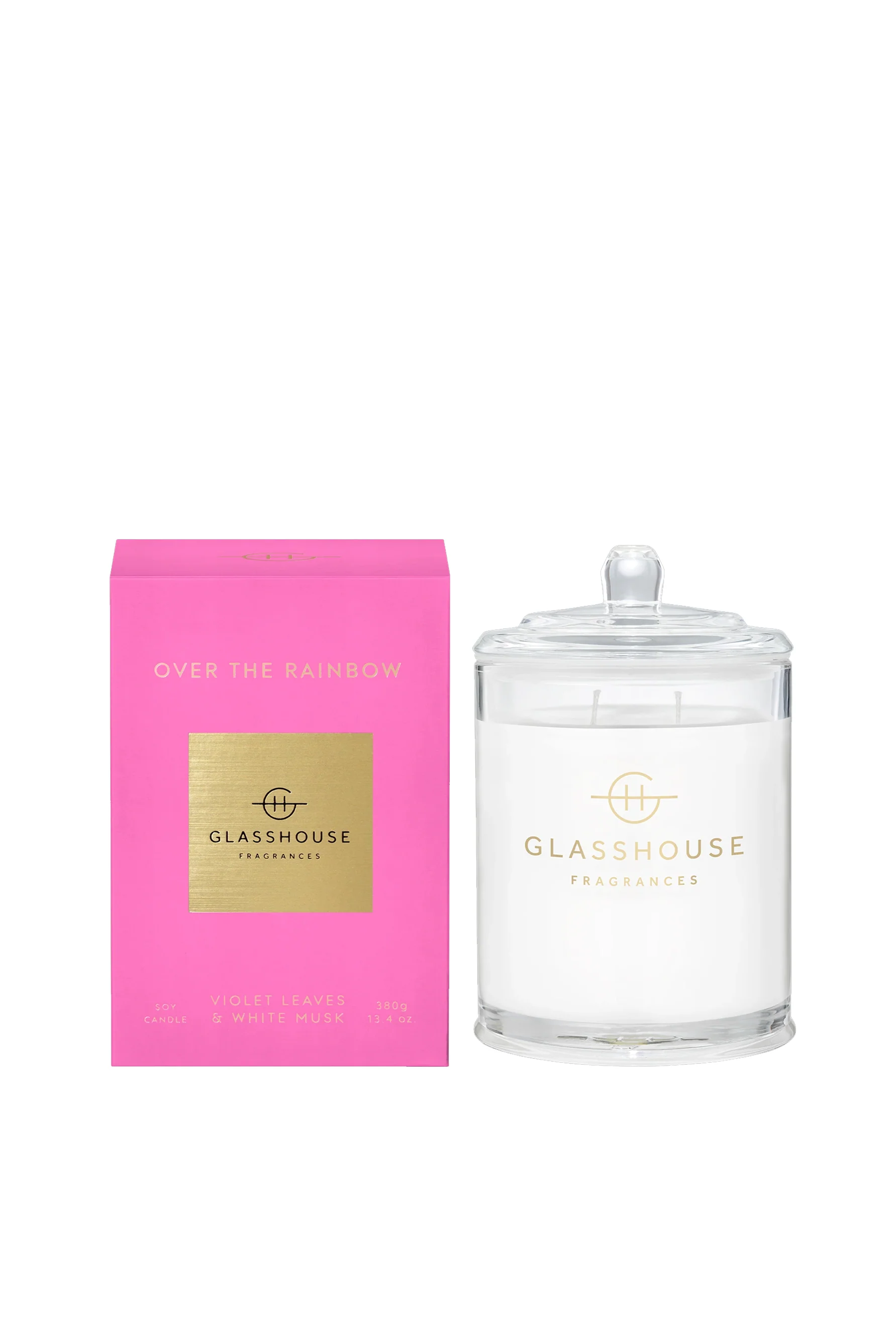 GLASSHOUSE FRAGRANCES Over The Rainbow Candle 380g