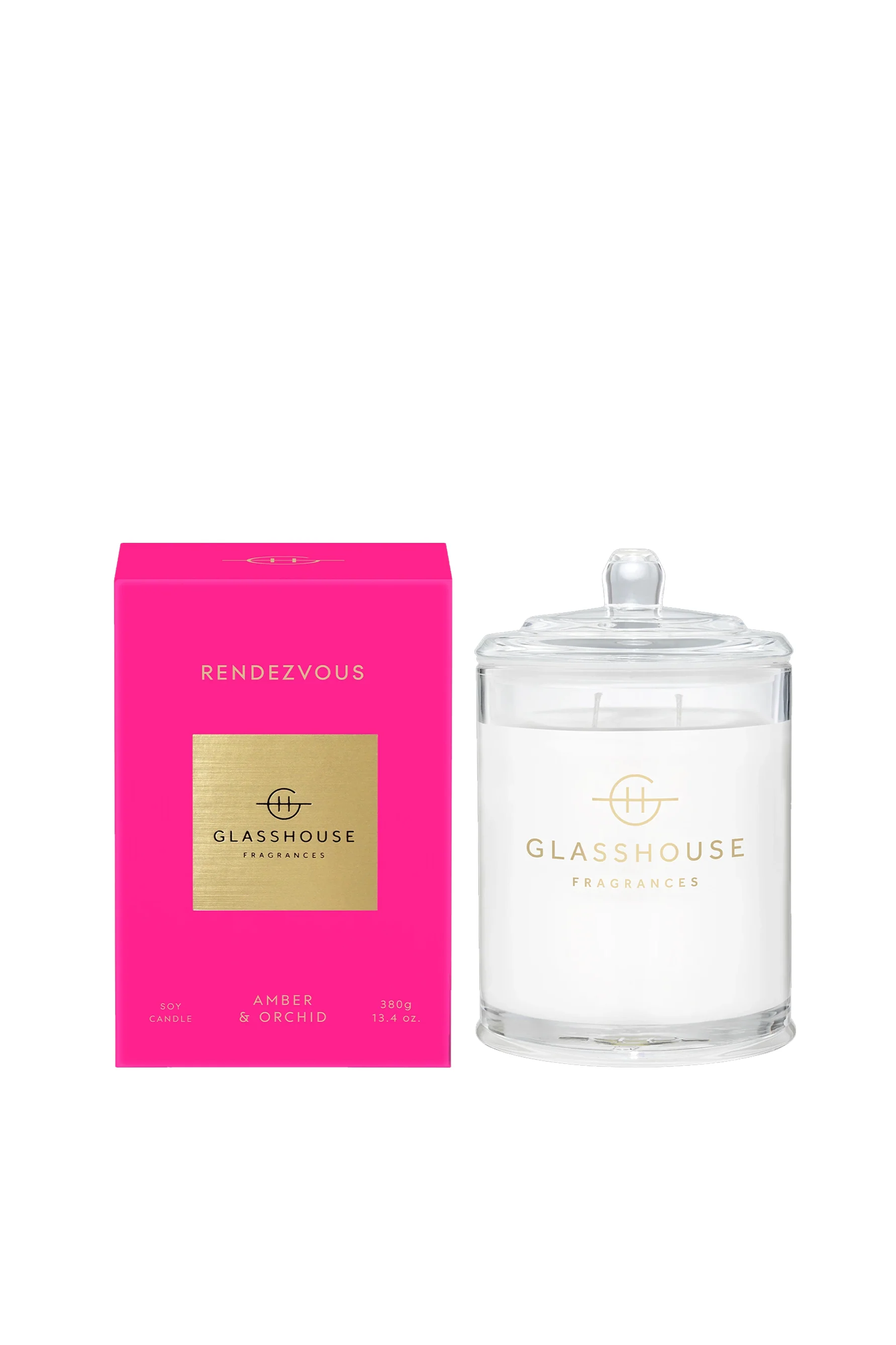 GLASSHOUSE FRAGRANCES Rendezvous Candle 380g