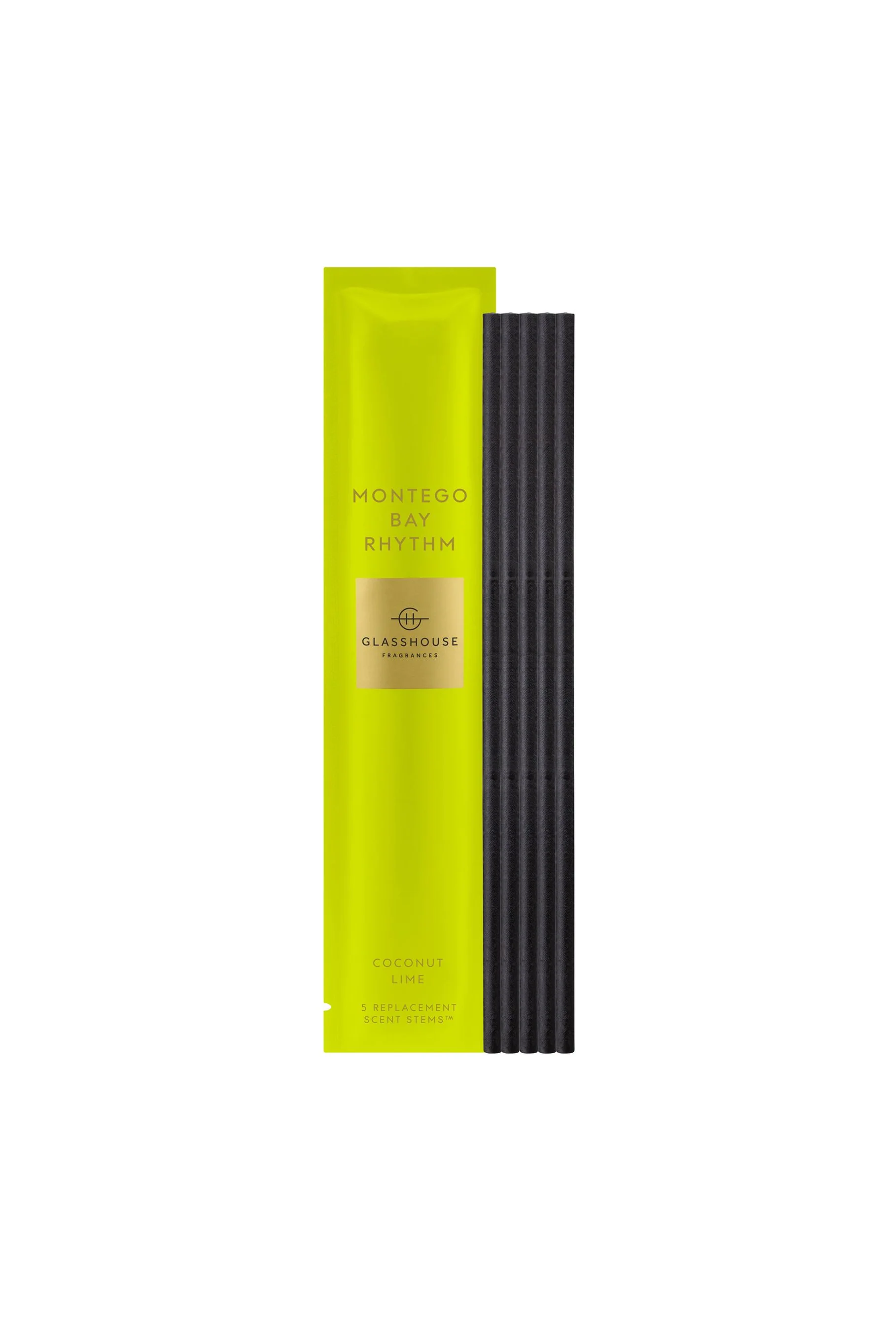 GLASSHOUSE FRAGRANCES Montego Bay Rhythm 5 Replacement Scent Stems