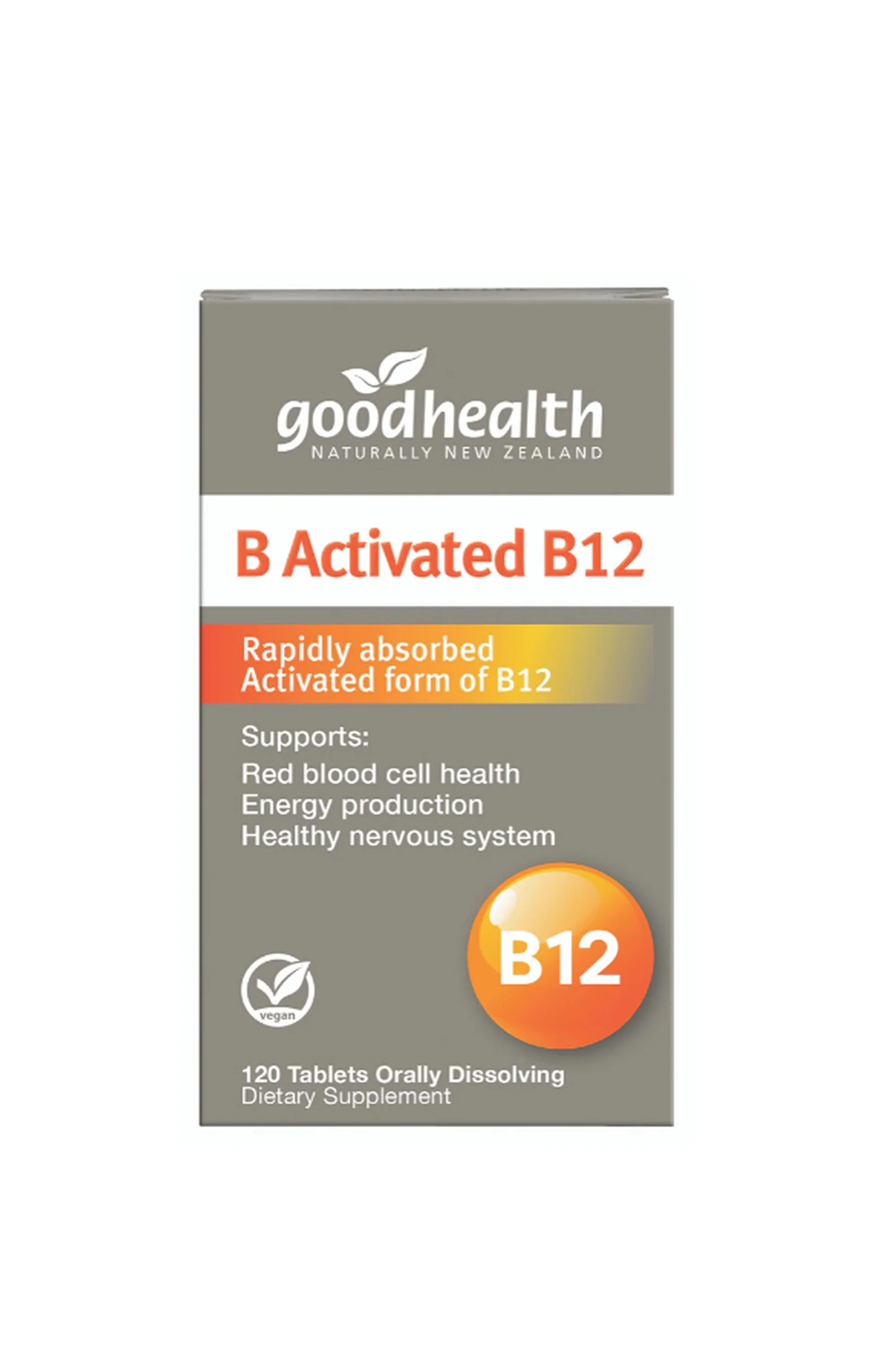 GOOD HEALTH activated B12 120 Orally Dissolving Tablets