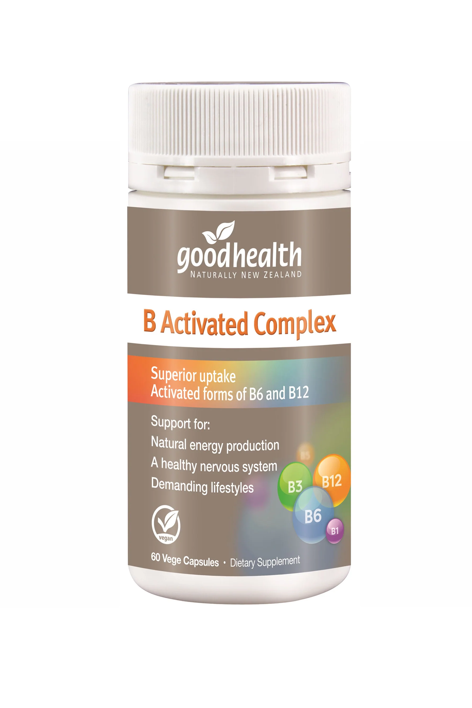 GOOD HEALTH B Activated Complex 60 Capsules