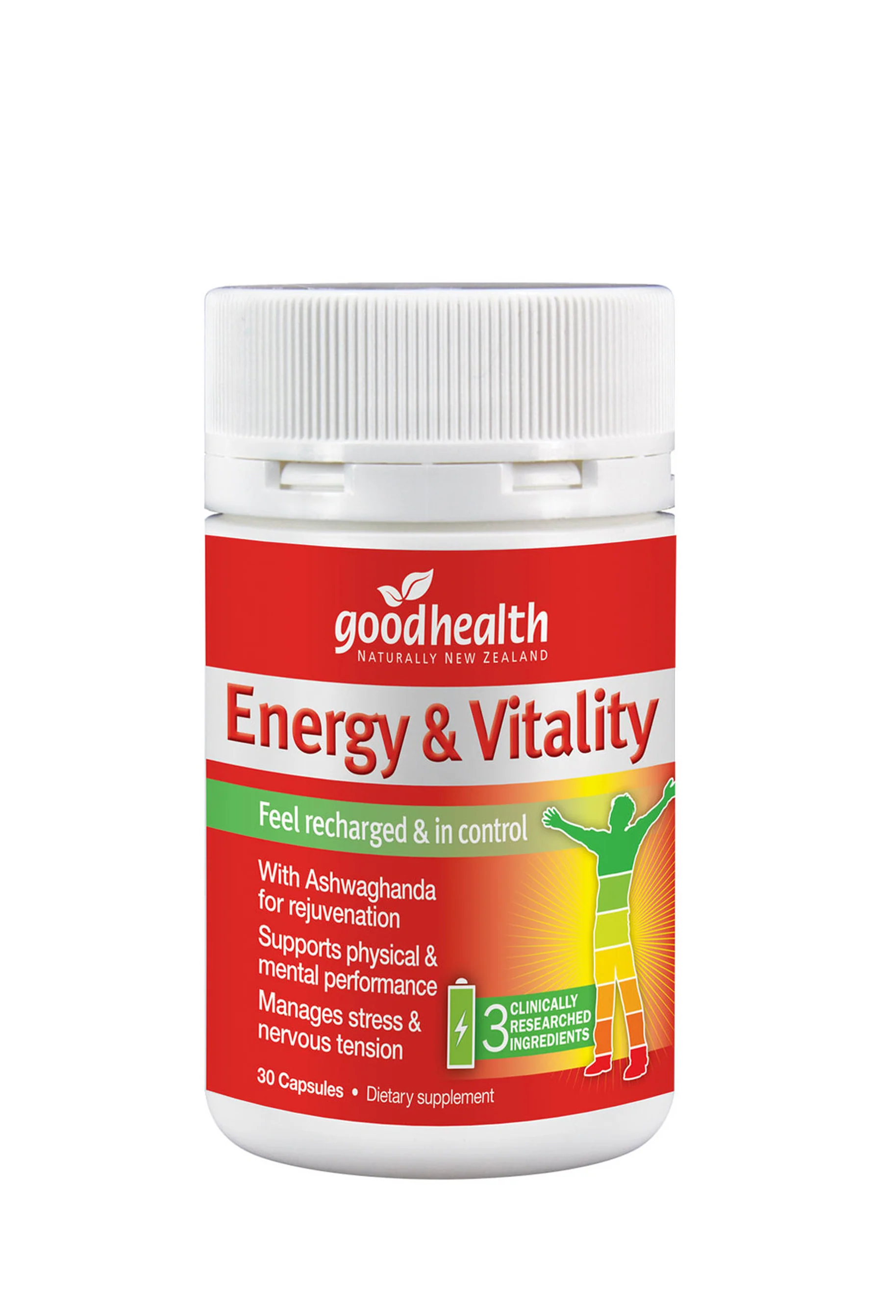 GOOD HEALTH Energy & Vitality Support 30 Capsules