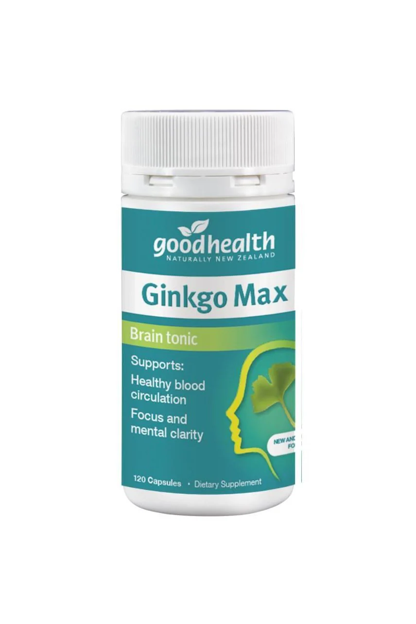 Good Health Ginkgo Max Brain Tonic 120 Capsules