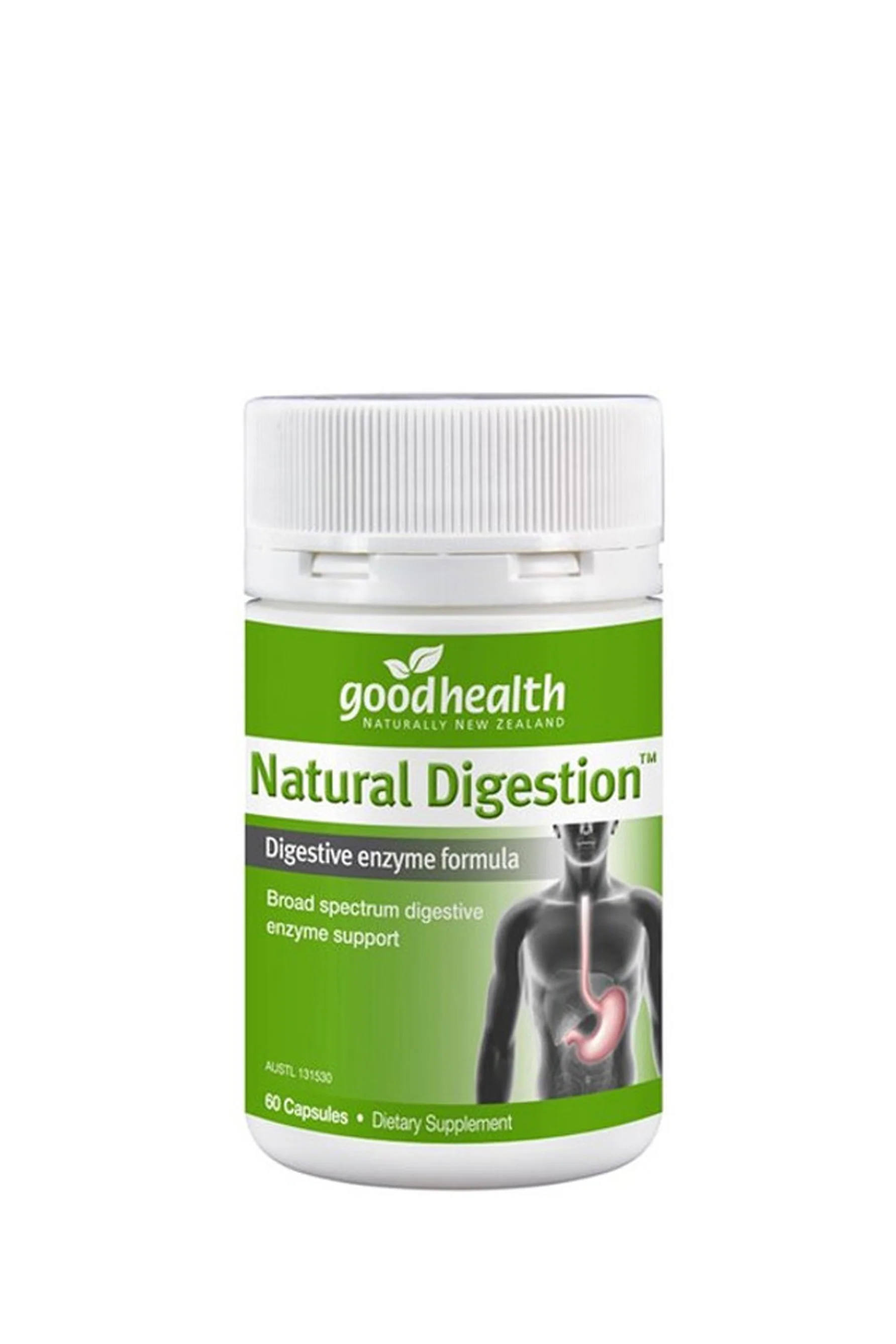 GOOD HEALTH Natural Digestion - Digestive Enzyme Support 60 Caps