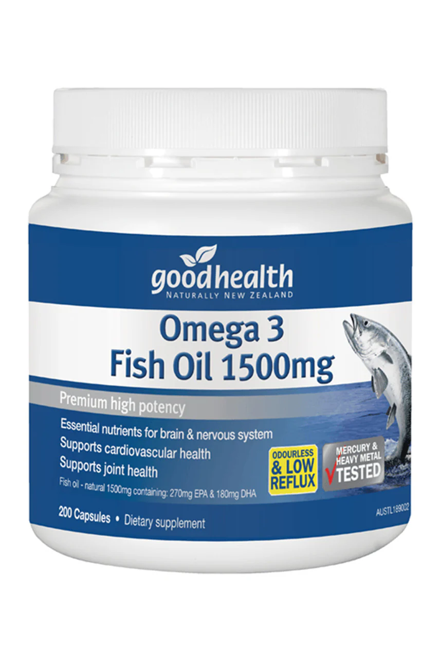 GOOD HEALTH Omega 3 Fish Oil 1500mg 200caps