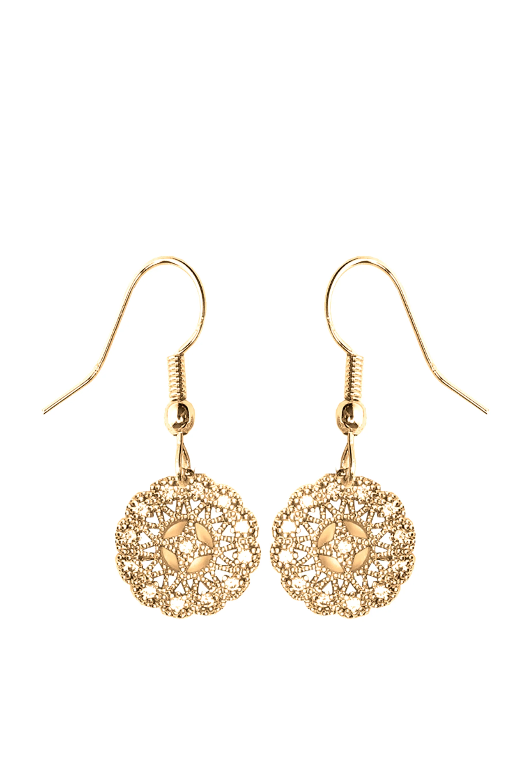 GLAM Gold Circle Drop