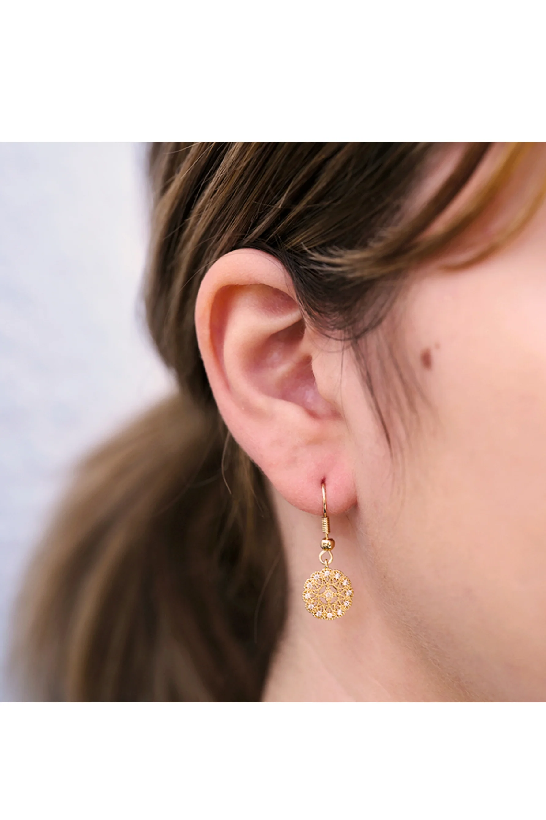 GLAM Gold Circle Drop - Image 2