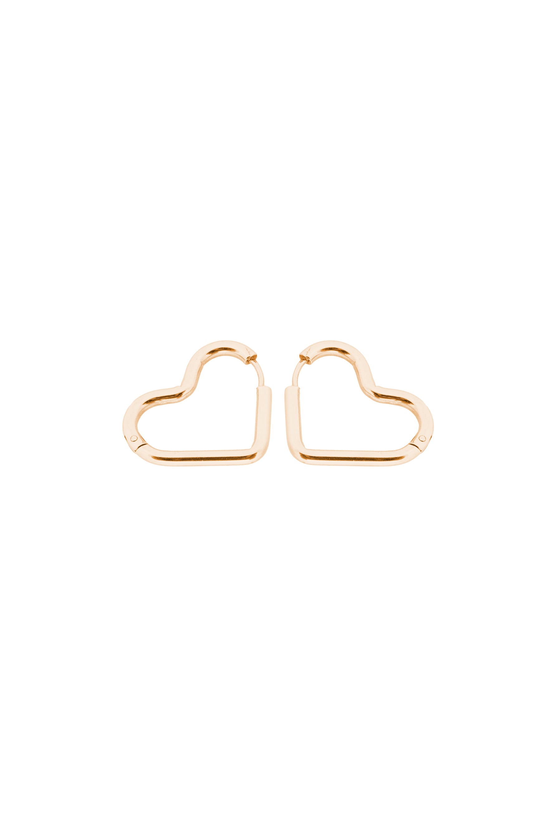 GLAM Gold Heart Click Hoop