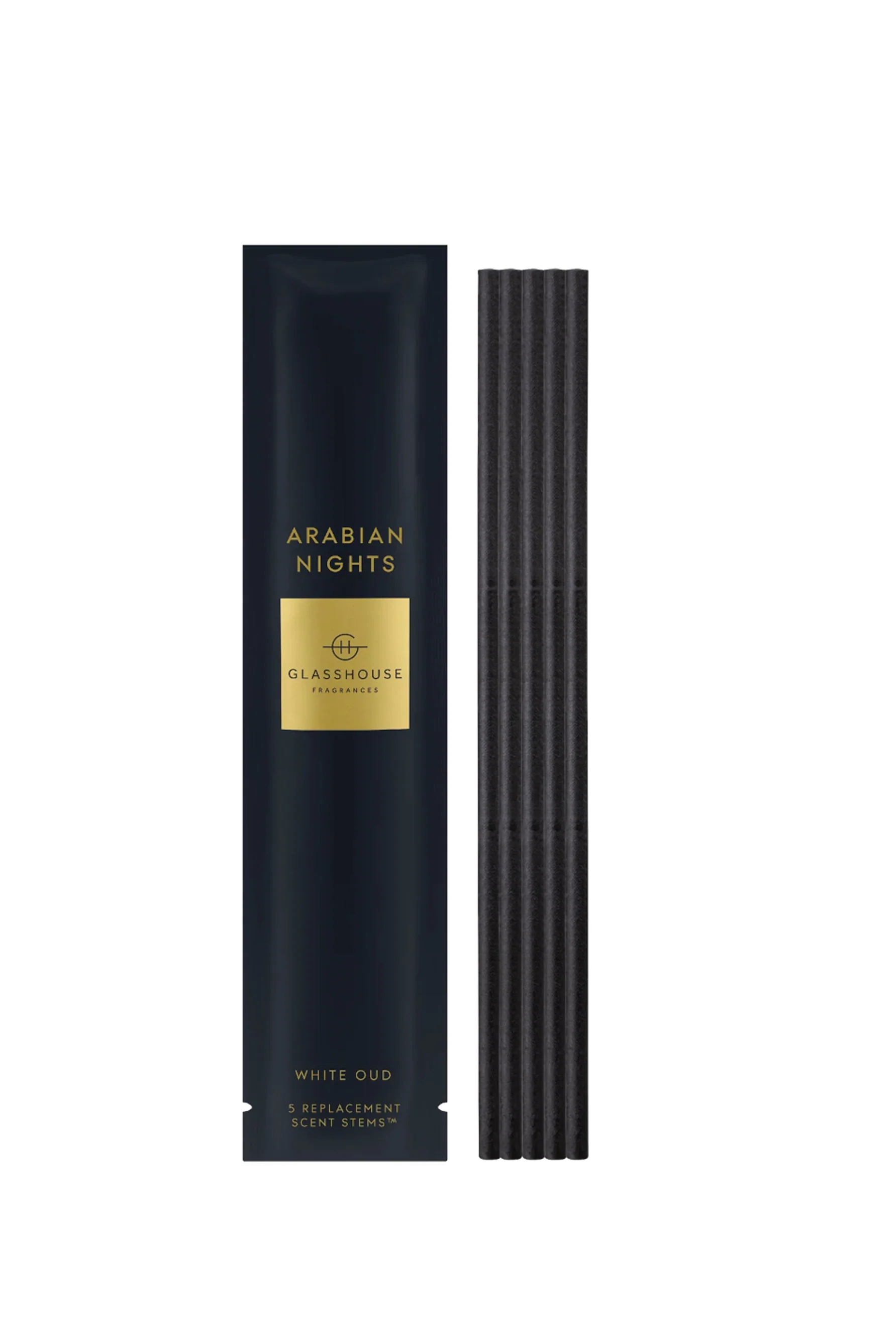 GLASSHOUSE FRAGRANCES Arabian Nights Replacement Scent/Stems 5pk