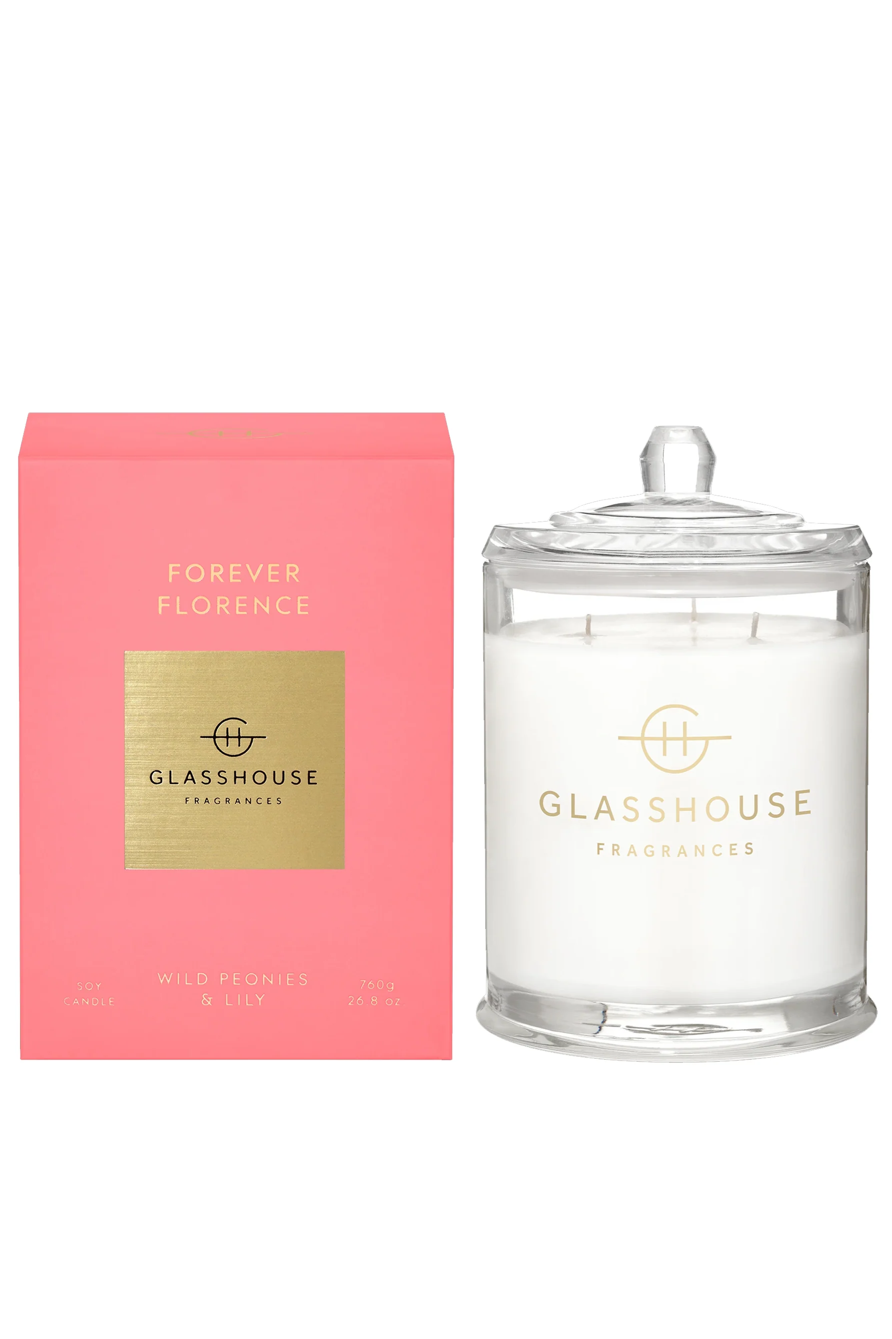 GLASSHOUSE FRAGRANCES Forever Florence Candle 760g