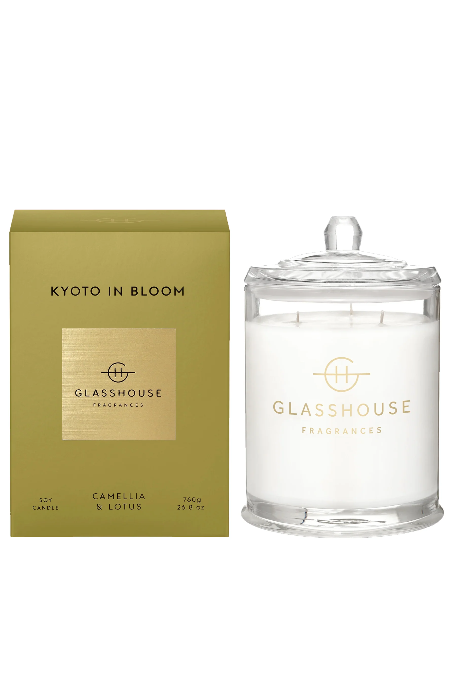 GLASSHOUSE FRAGRANCES Kyoto in Bloom Candle 760g
