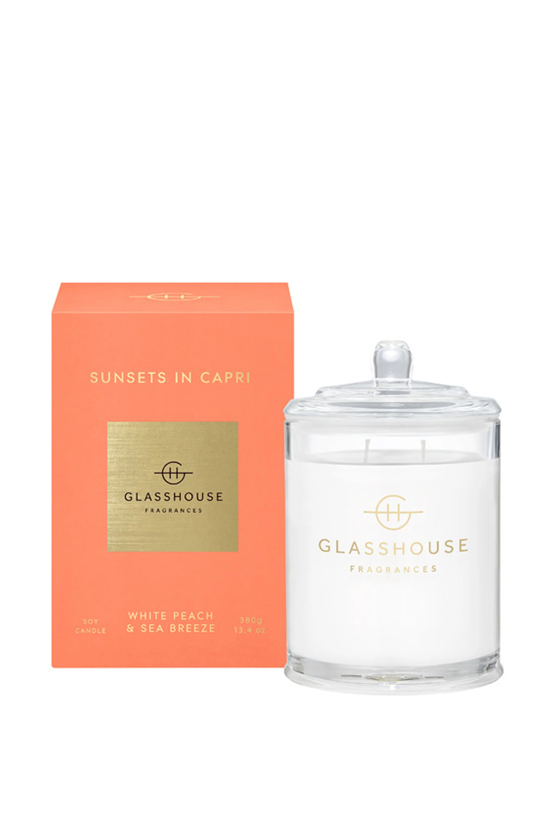 GLASSHOUSE FRAGRANCES Sunsets in Capri Candle 380g