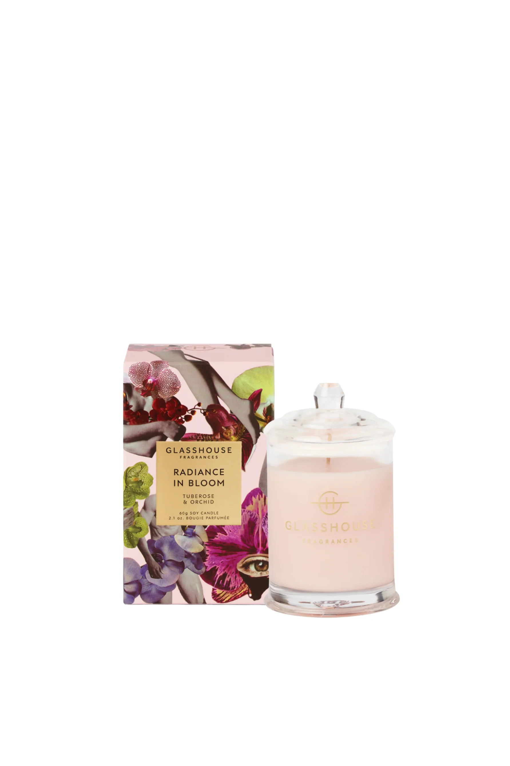 GLASSHOUSE FRAGRANCES Radiance In Bloom Candle 60g