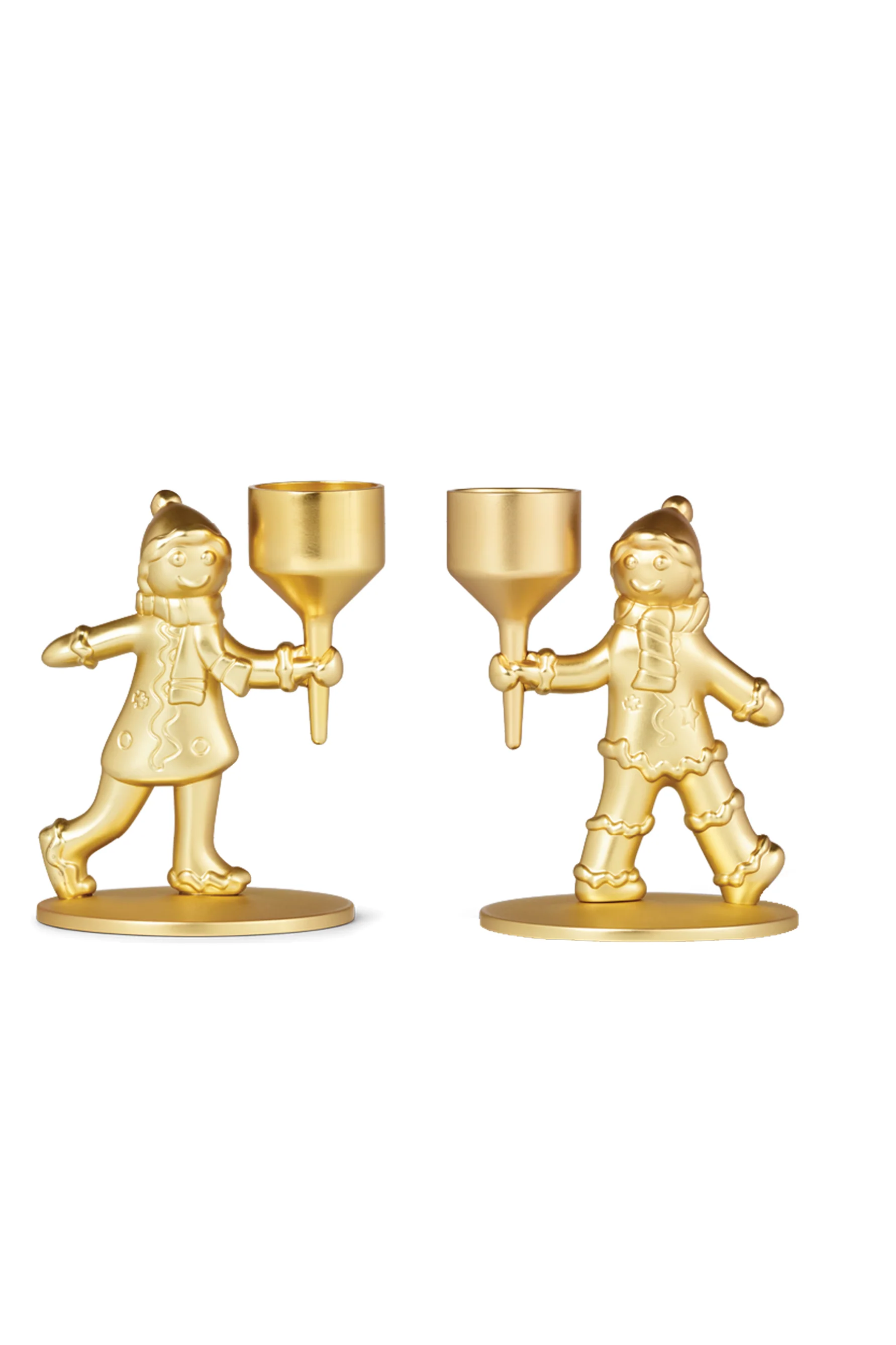GLASSHOUSE FRAGRANCES Metal Candle Sticks Set - Image 2