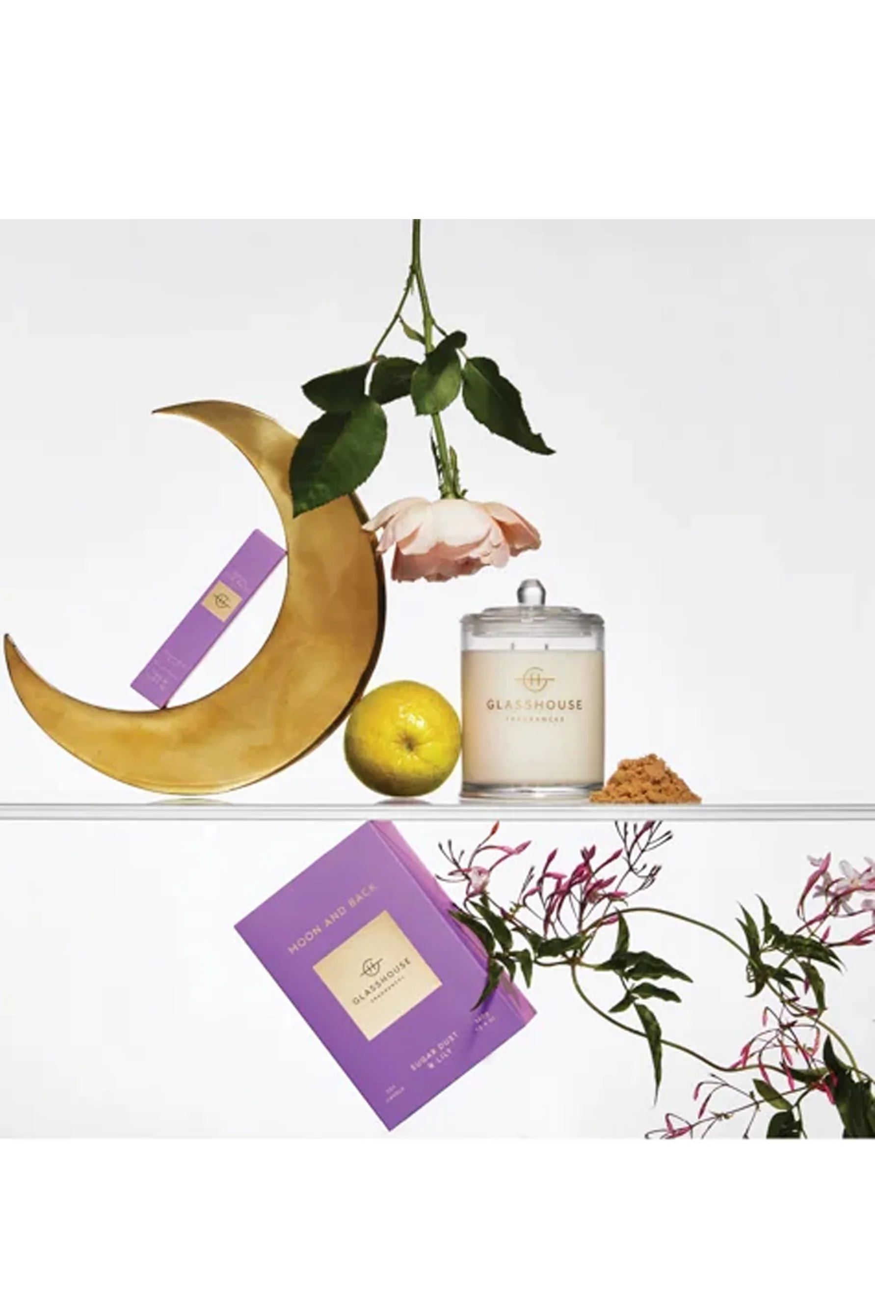 GLASSHOUSE FRAGRANCES Candle Moon and Back 380g - Image 2