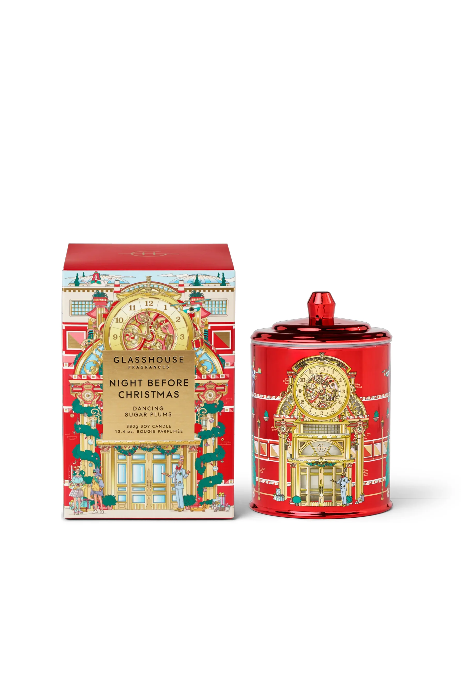 GLASSHOUSE FRAGRANCES Night Before Christmas Candle 380g