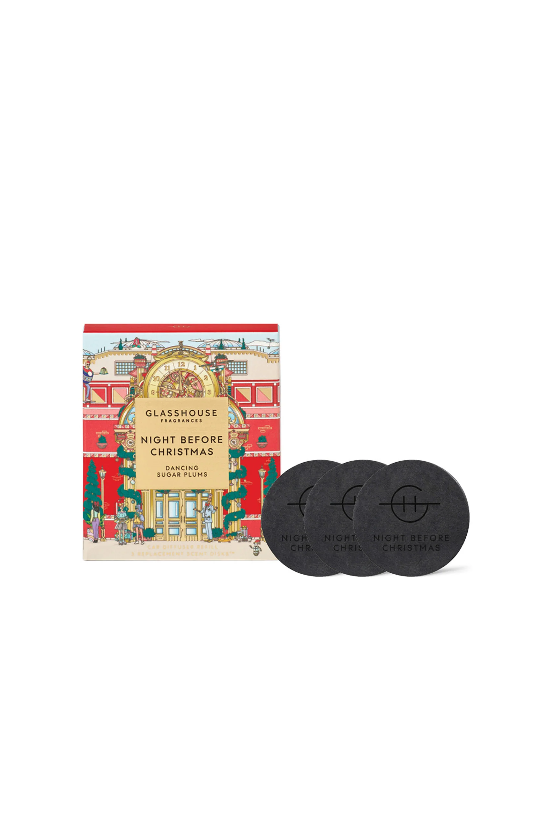 GLASSHOUSE FRAGRANCES Night Before Christmas Scent Disks Set