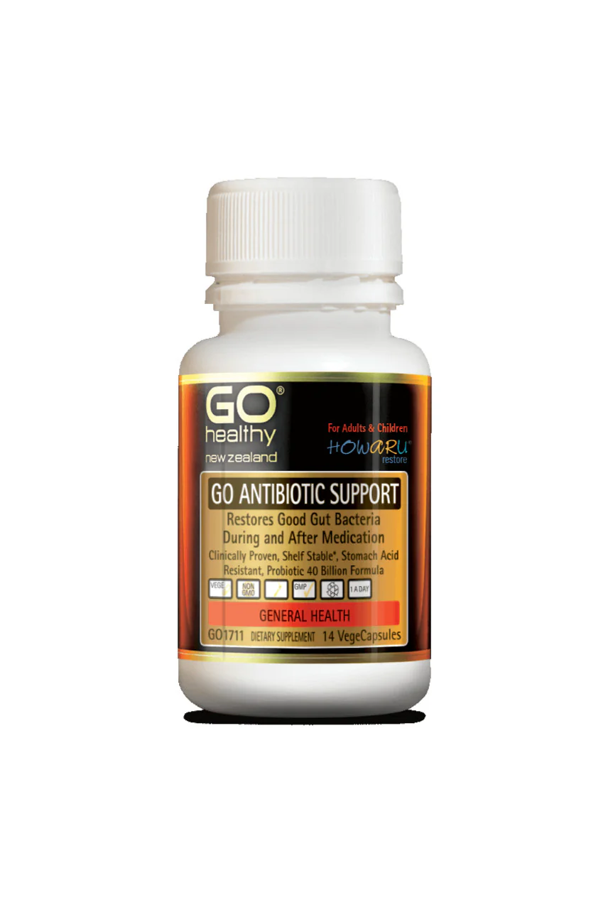 GO Healthy Antibiotic Support Probiotic 40 Billion 14 Caps