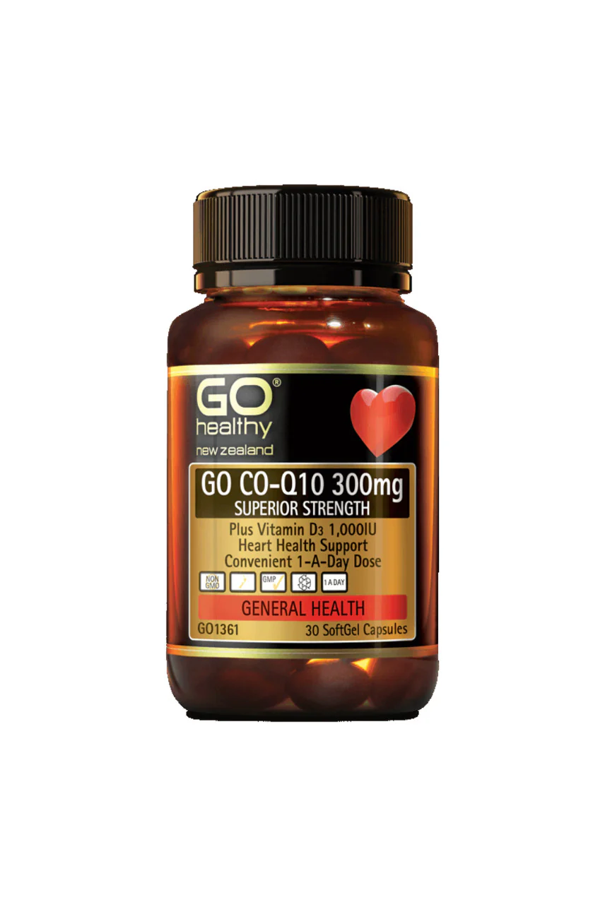 GO Healthy COQ10 300mg + VitD 30caps