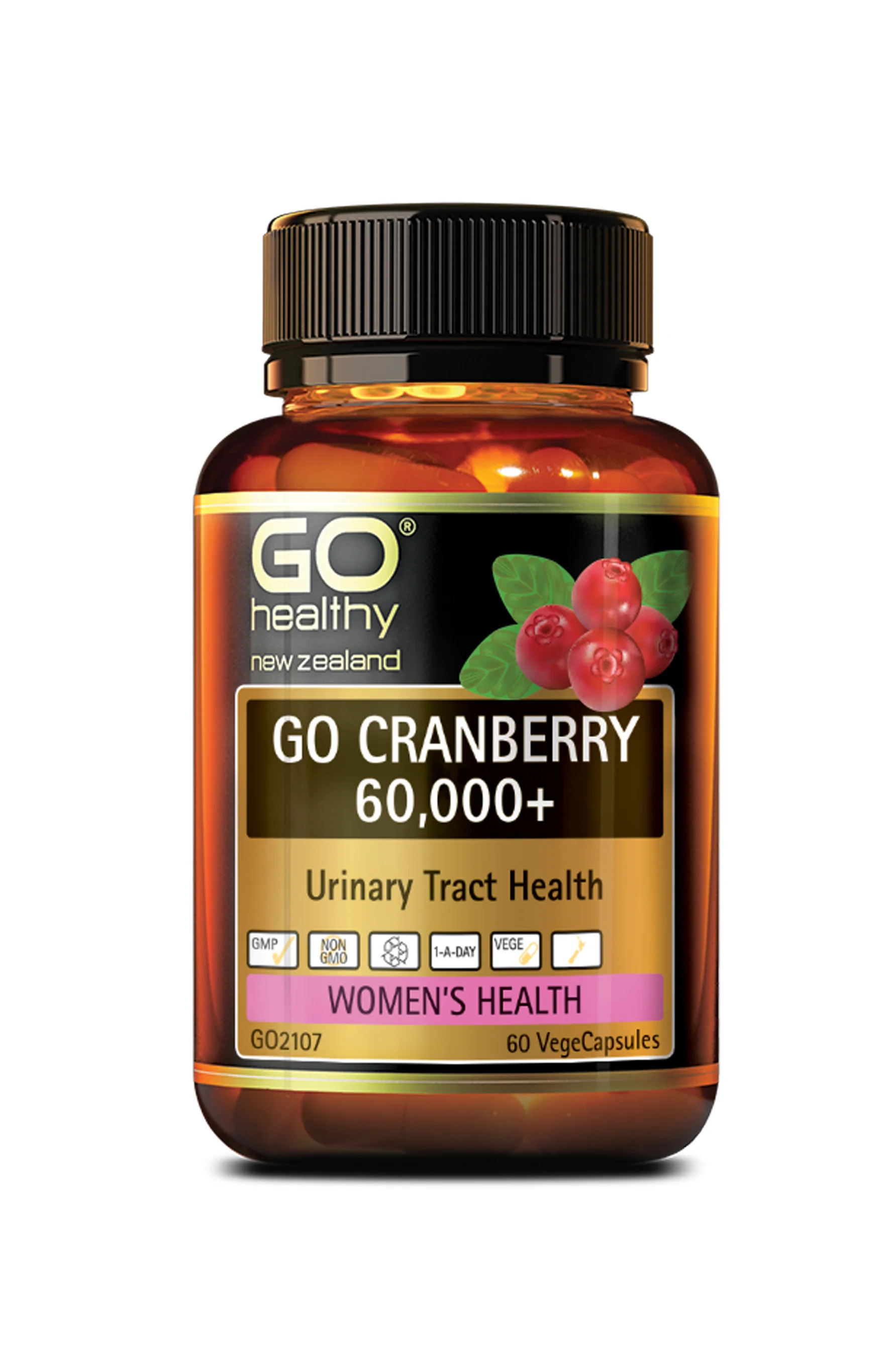 GO HEALTHY Cranberry 60000+ 30 Vege Capsules
