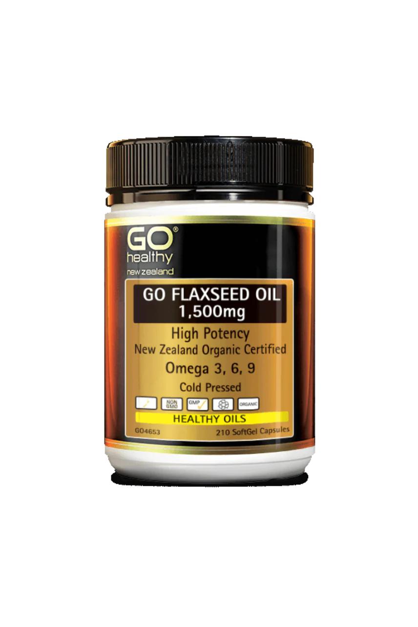 GO Healthy Flaxseed Oil 1500mg 210  Capsules