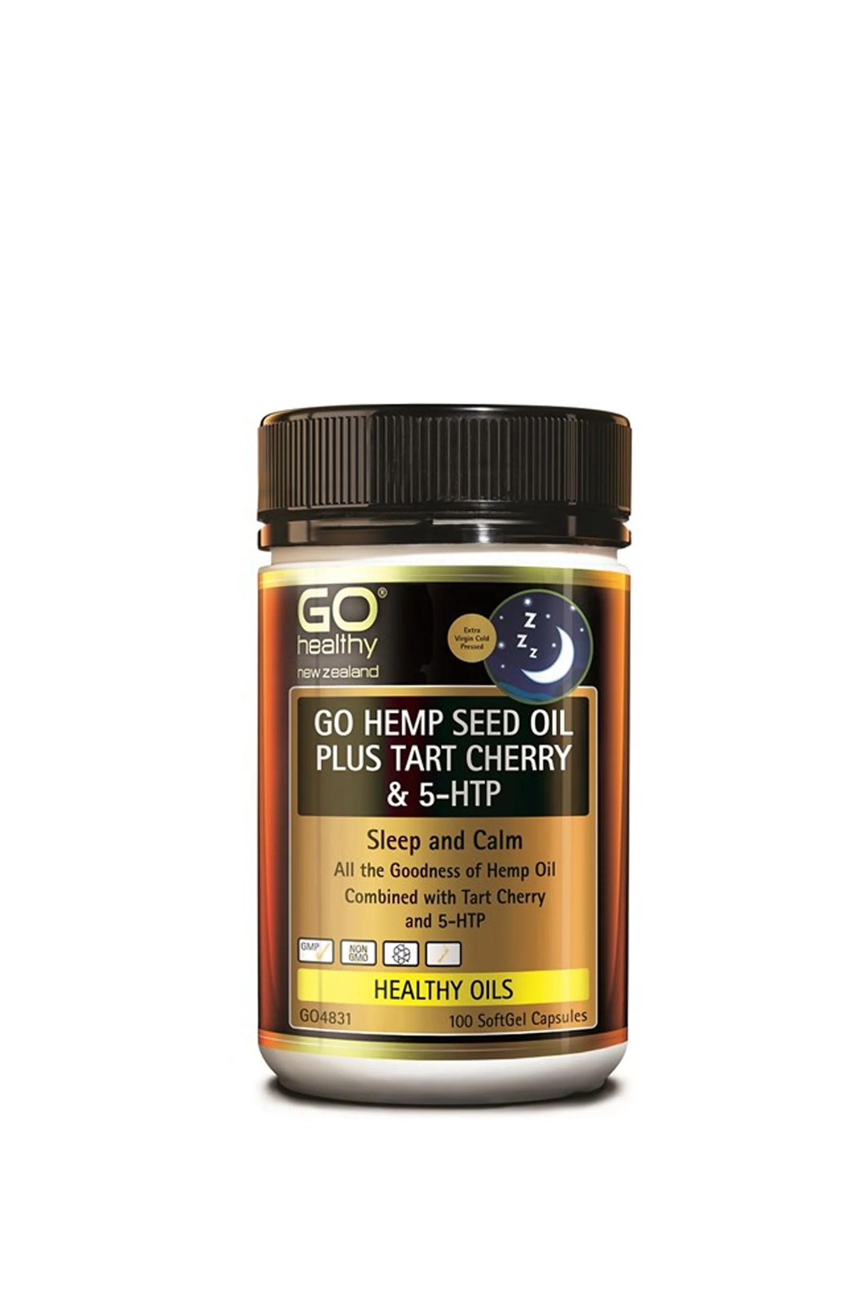GO HEALTHY Hemp Seed Oil Plus Tart Cherry & 5HTP 100s