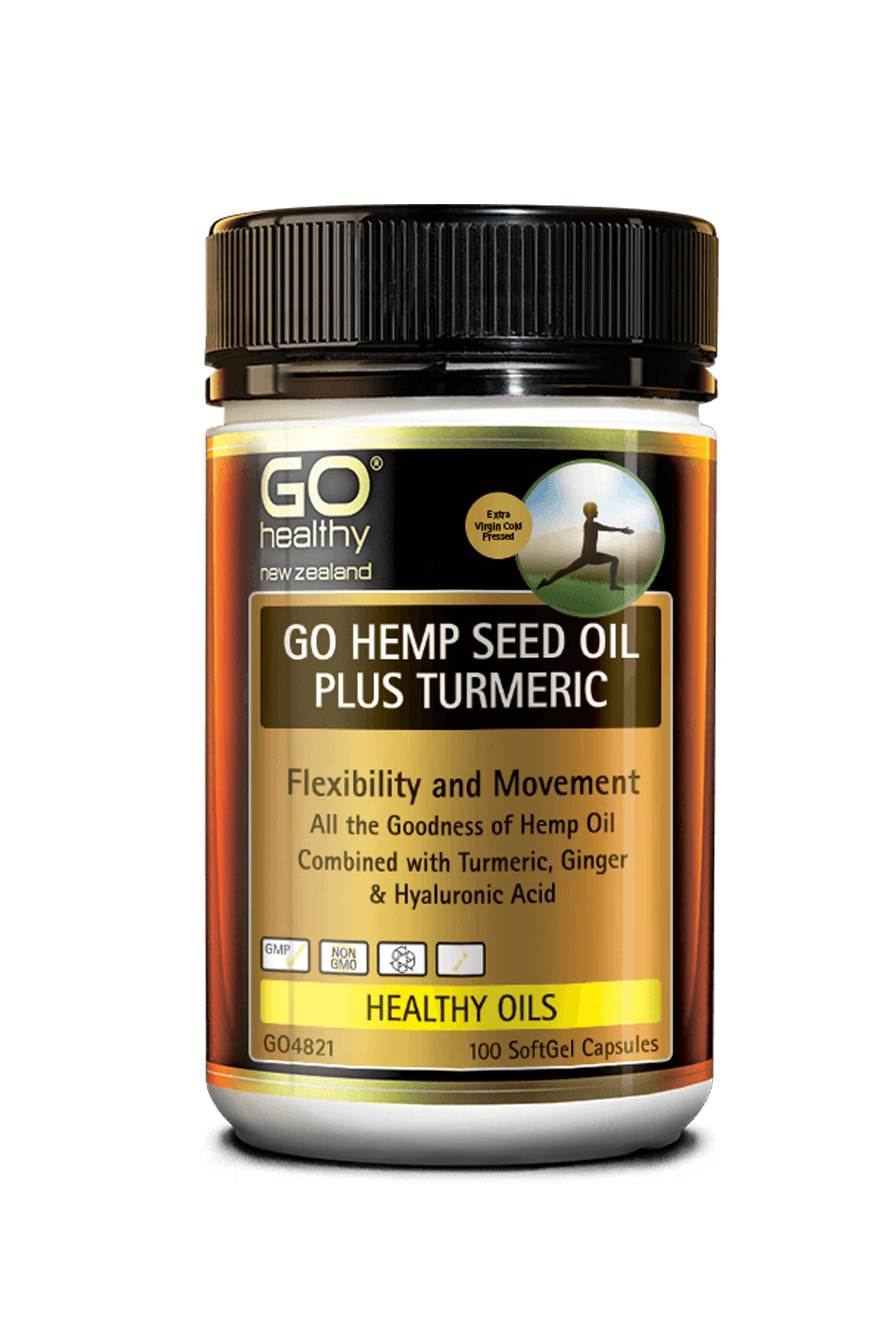 GO HEALTHY Go Hemp Seed Oil Plus Turmeric 100s