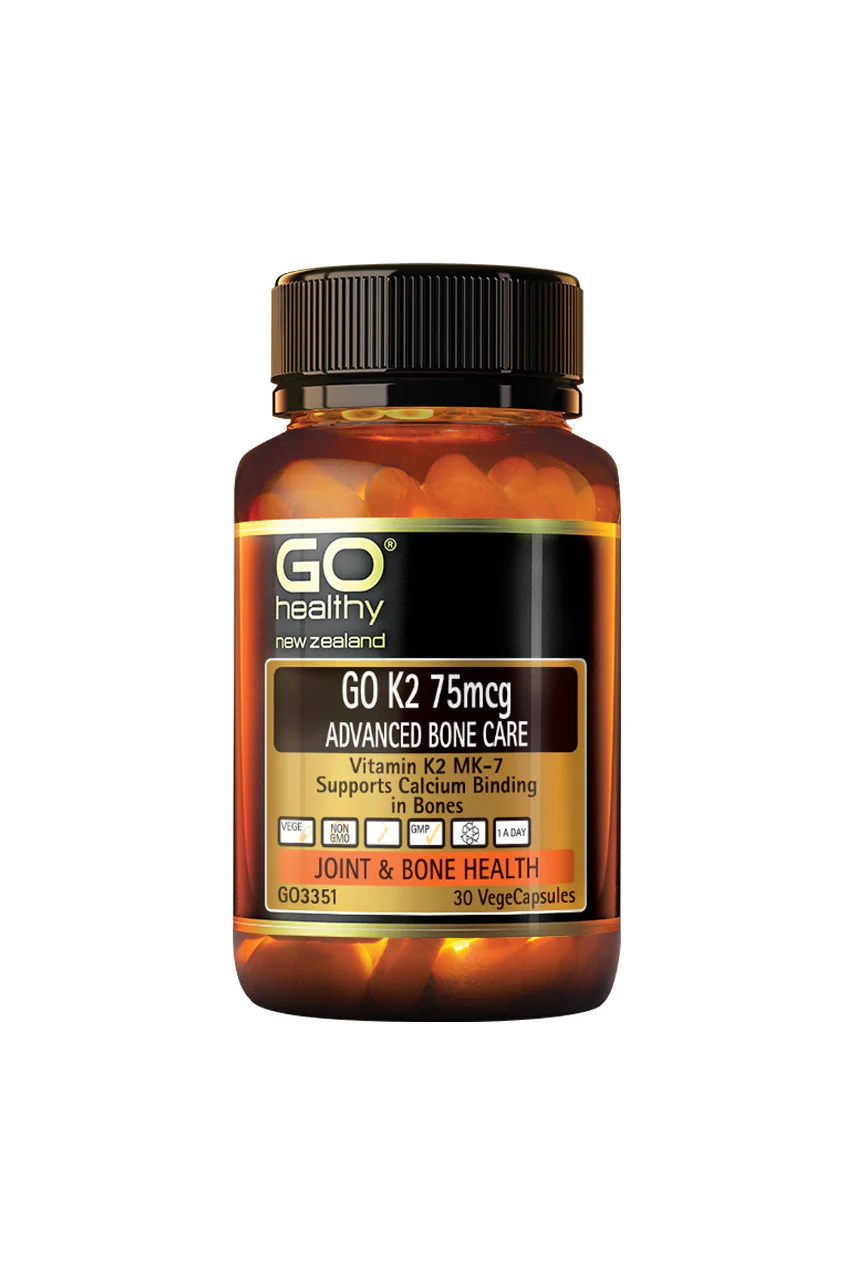 GO HEALTHY K2 75mcg Advanced Bone Care 30vcaps