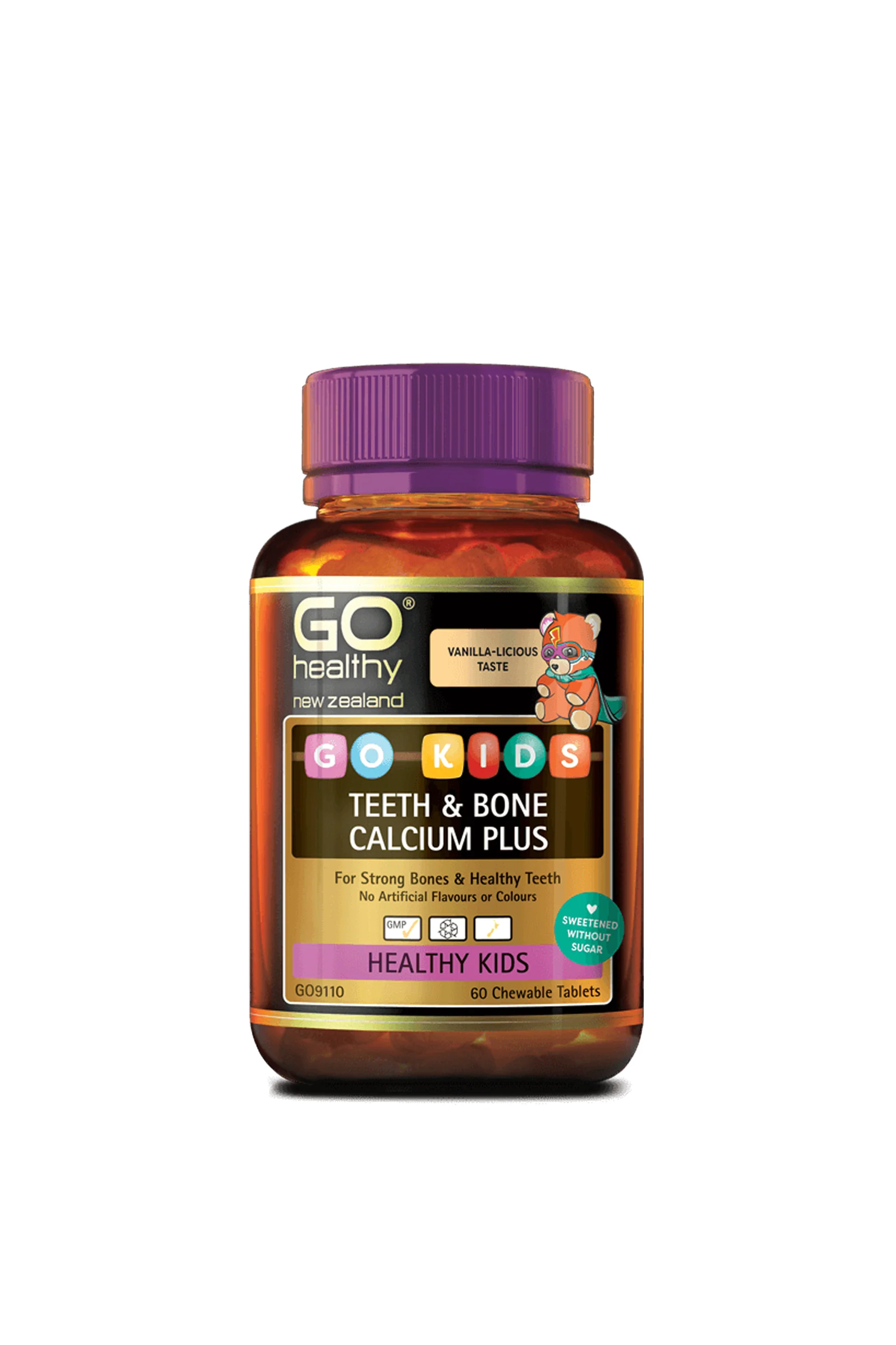 GO HEALTHY Kids Teeth & Bone Calcium Plus 60 Chewable