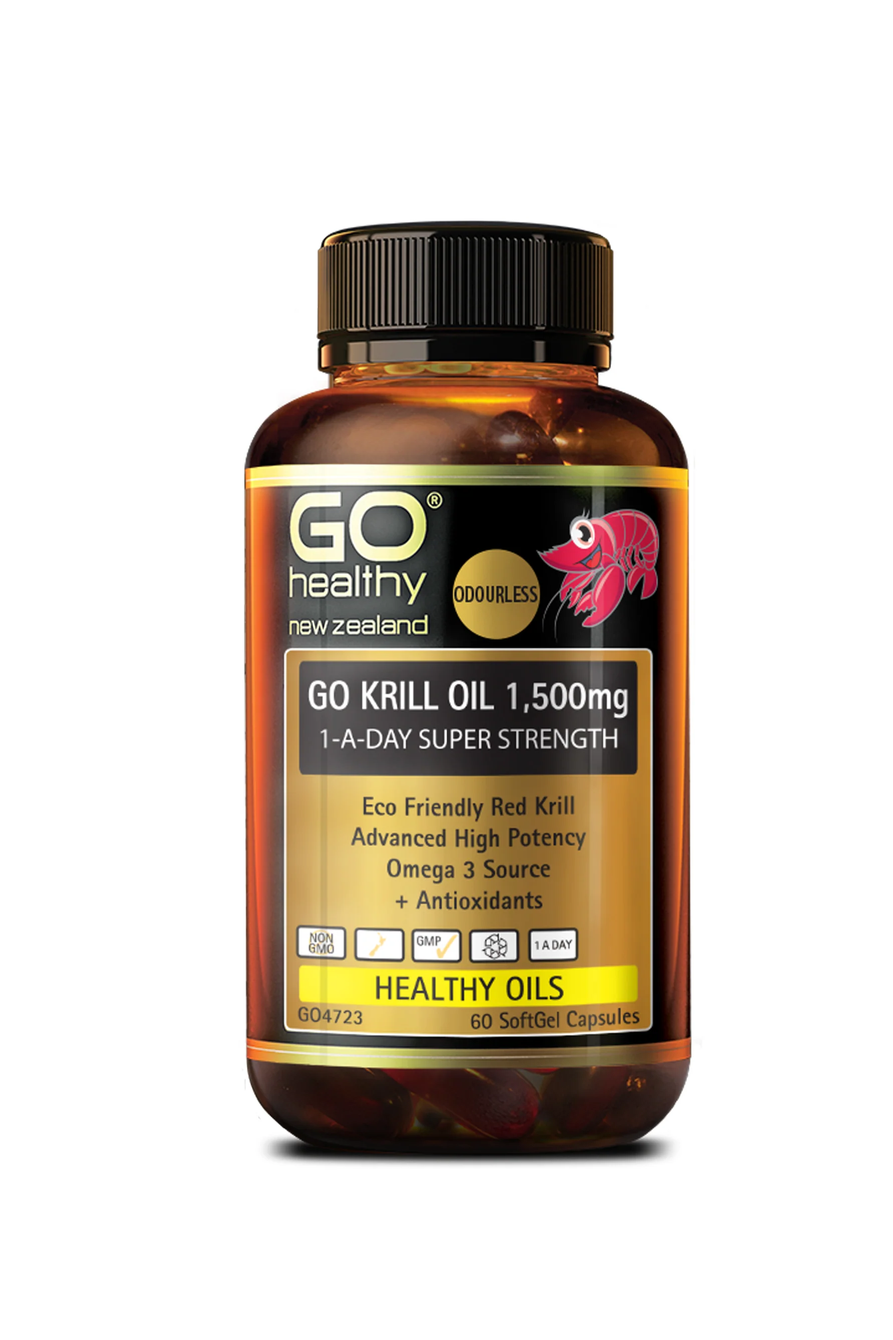 GO HEALTHY Go Krill Oil 1500mg 1-A-Day 60caps