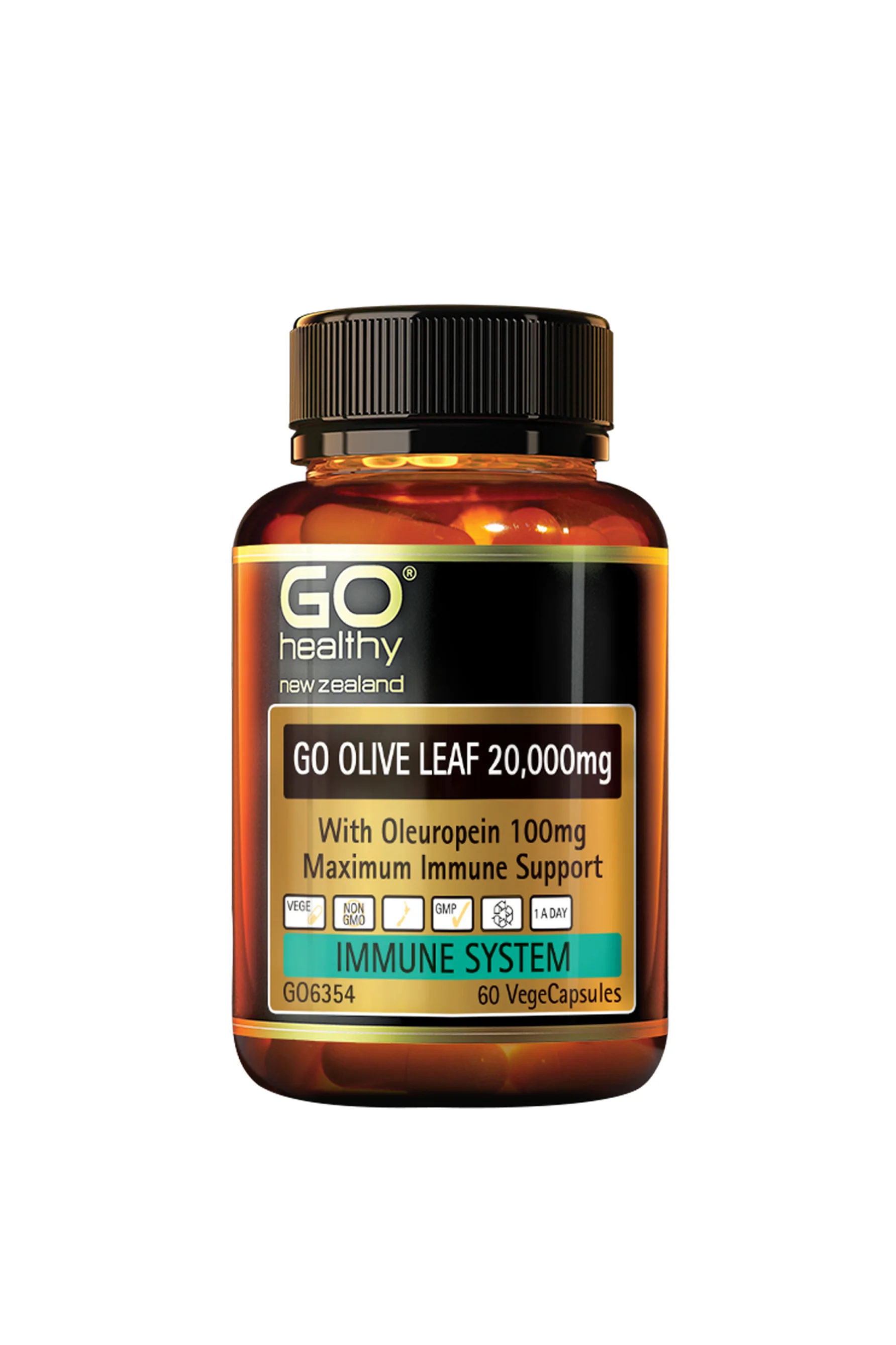 GO HEALTHY Olive Leaf 20000 mg 60 Capsules