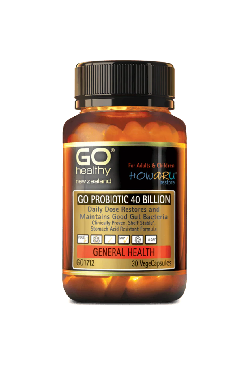 GO Healthy Probiotic 40B HOWARU Restore Vege Capsules 30
