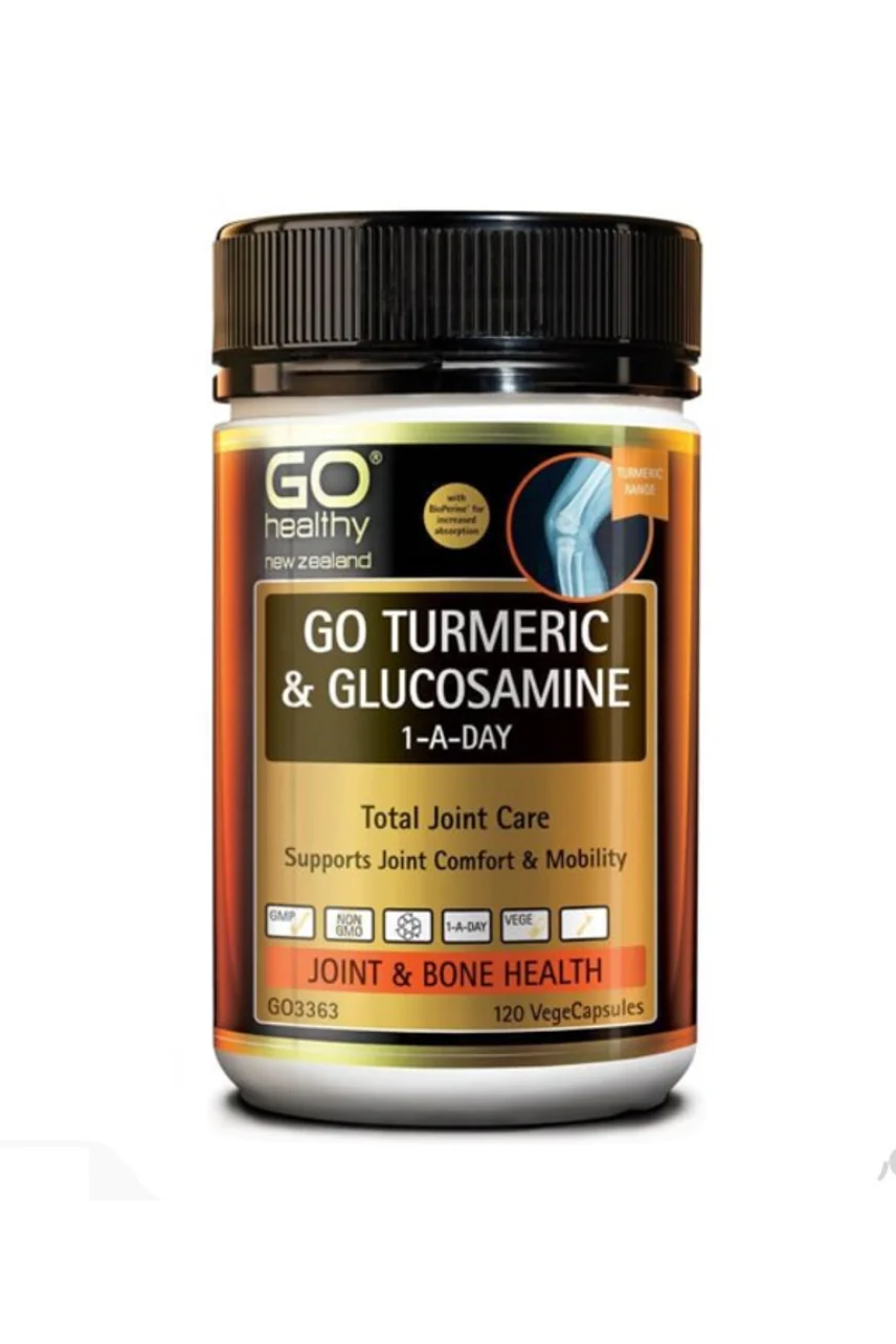 GO HEALTHY Turmeric + Glucosamine 1-A-Day 120Vcap