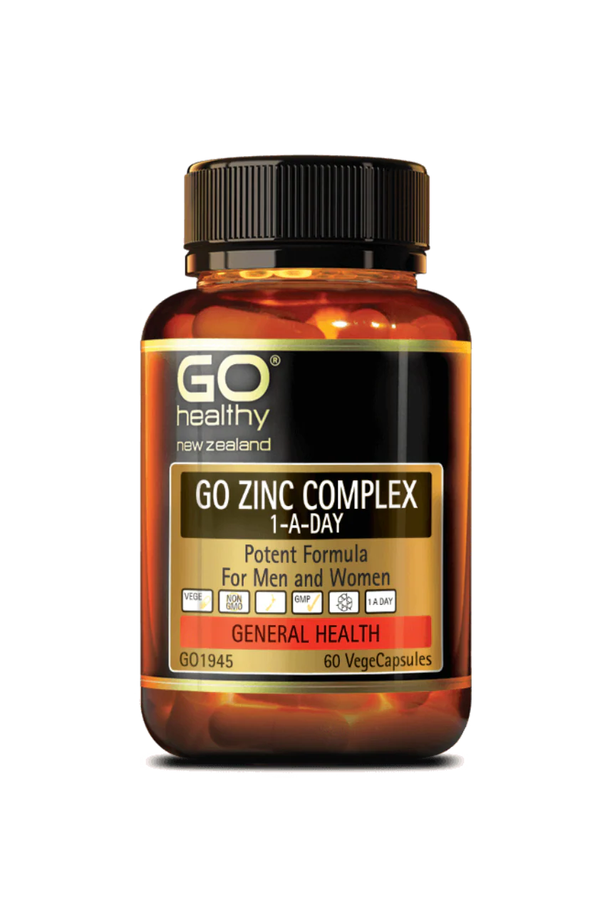 GO HEALTHY Zinc Complex 1-A-Day 60 Vege Capsules