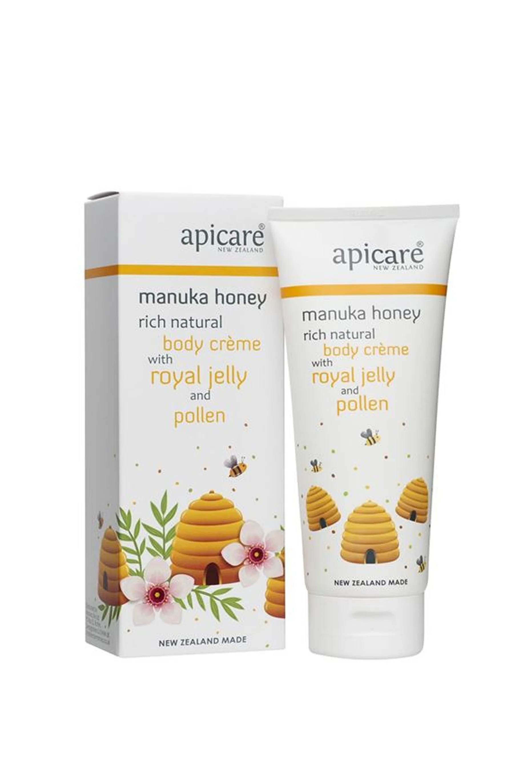 APICARE Manuka Honey Body Creme With Royal Jelly & Pollen 200g