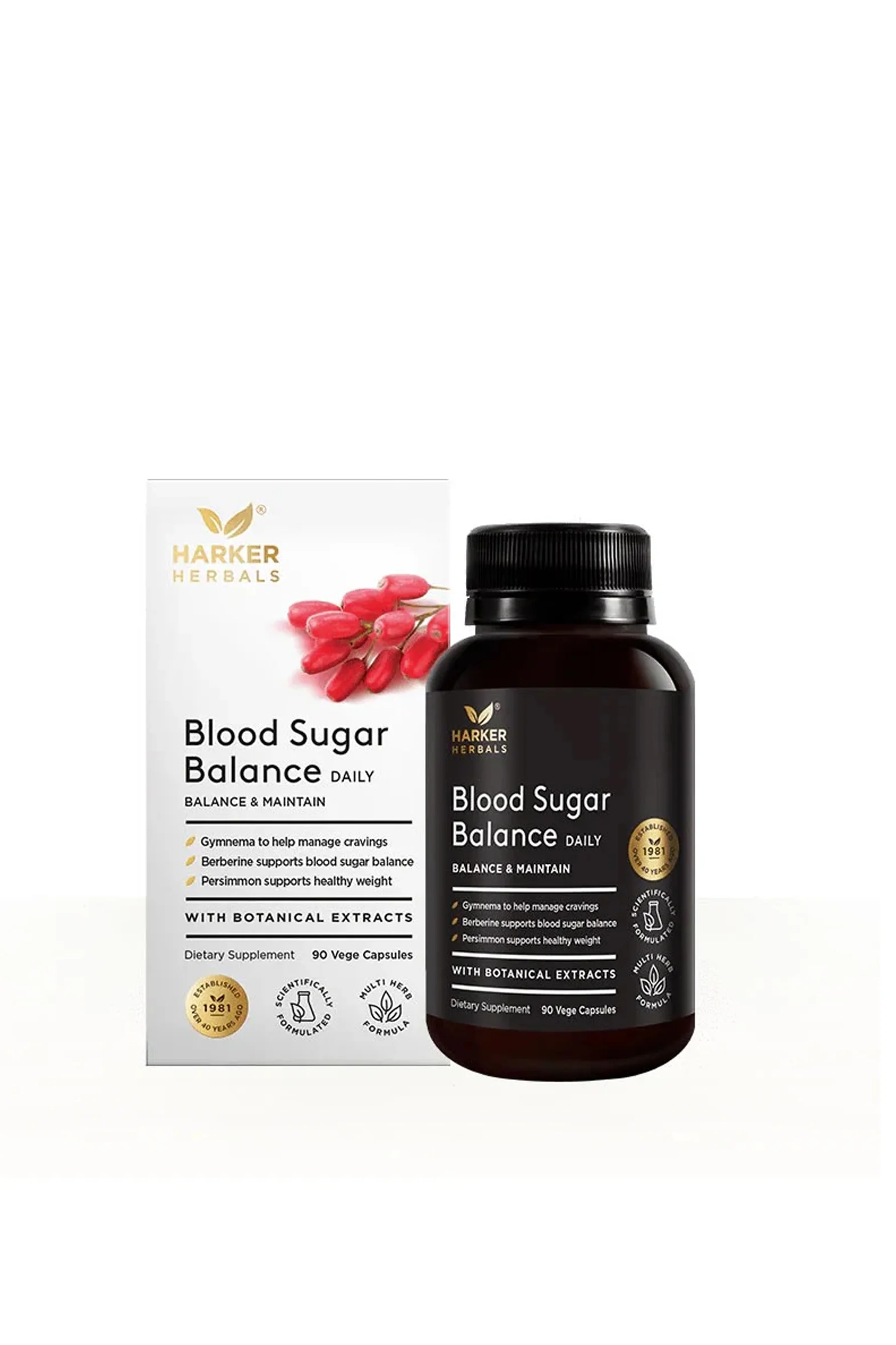 HARKER HERBALS Blood Sugar Balance Caps 90s
