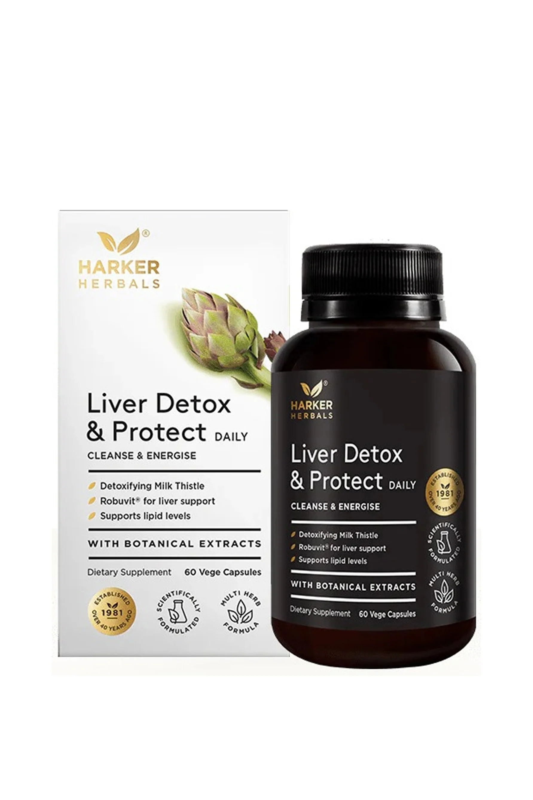 HARKER HERBALS HP Liver Detox & Protect Caps 60s
