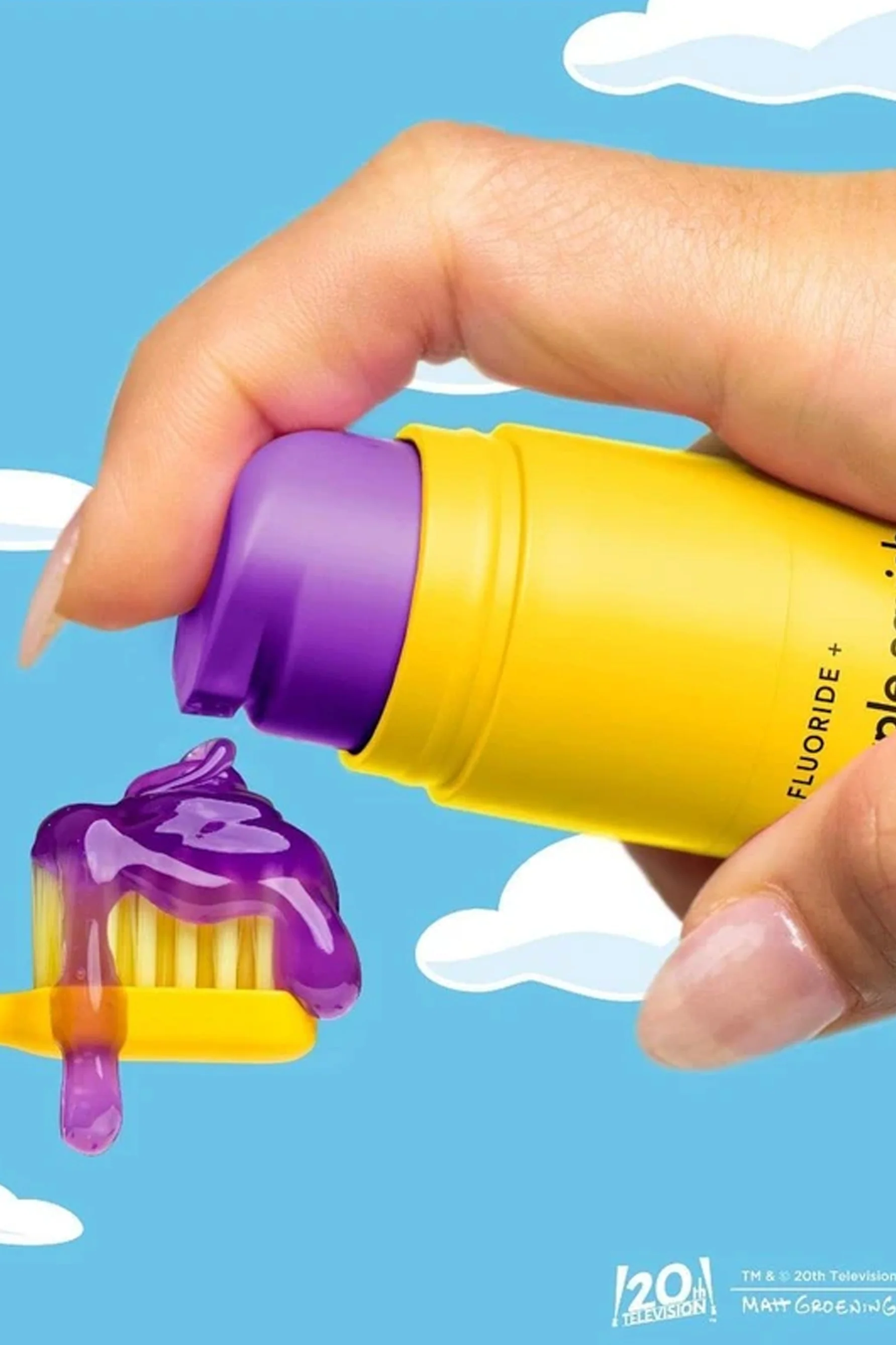 HISMILE  The Simpsons Toothpaste Purple Squishee 60g - Image 2